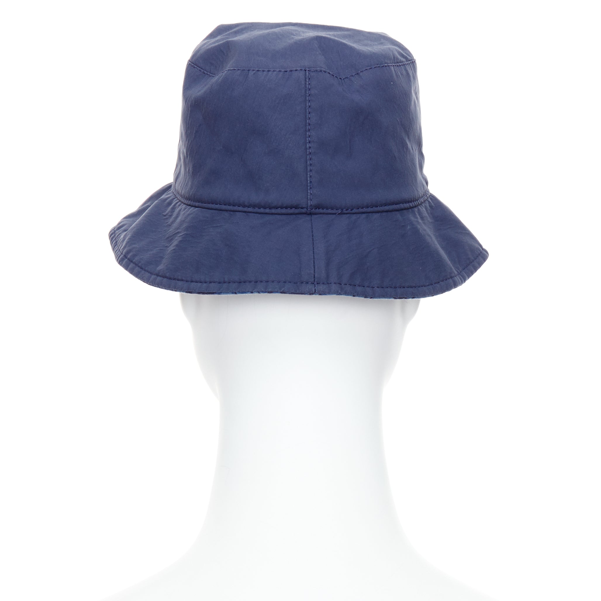 Dior Navy Monogram Hat T4 - Side view