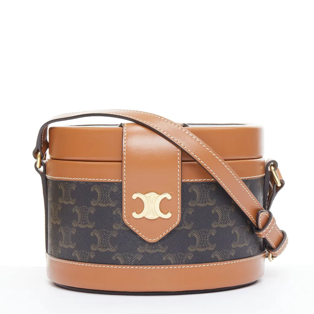 Celine Tambour Brown Leather Very good - Front View