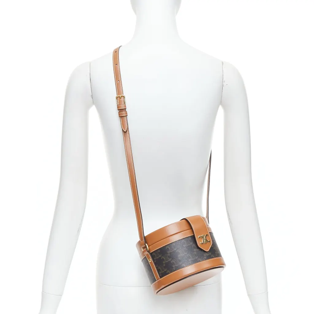 Celine Tambour Brown Leather Very good - Back View