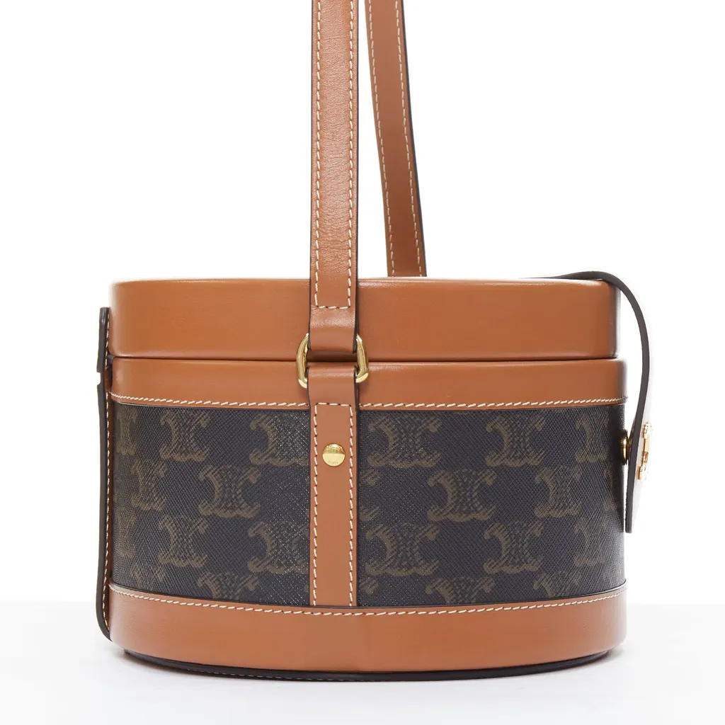 Celine Tambour Brown Leather Very good - Model View