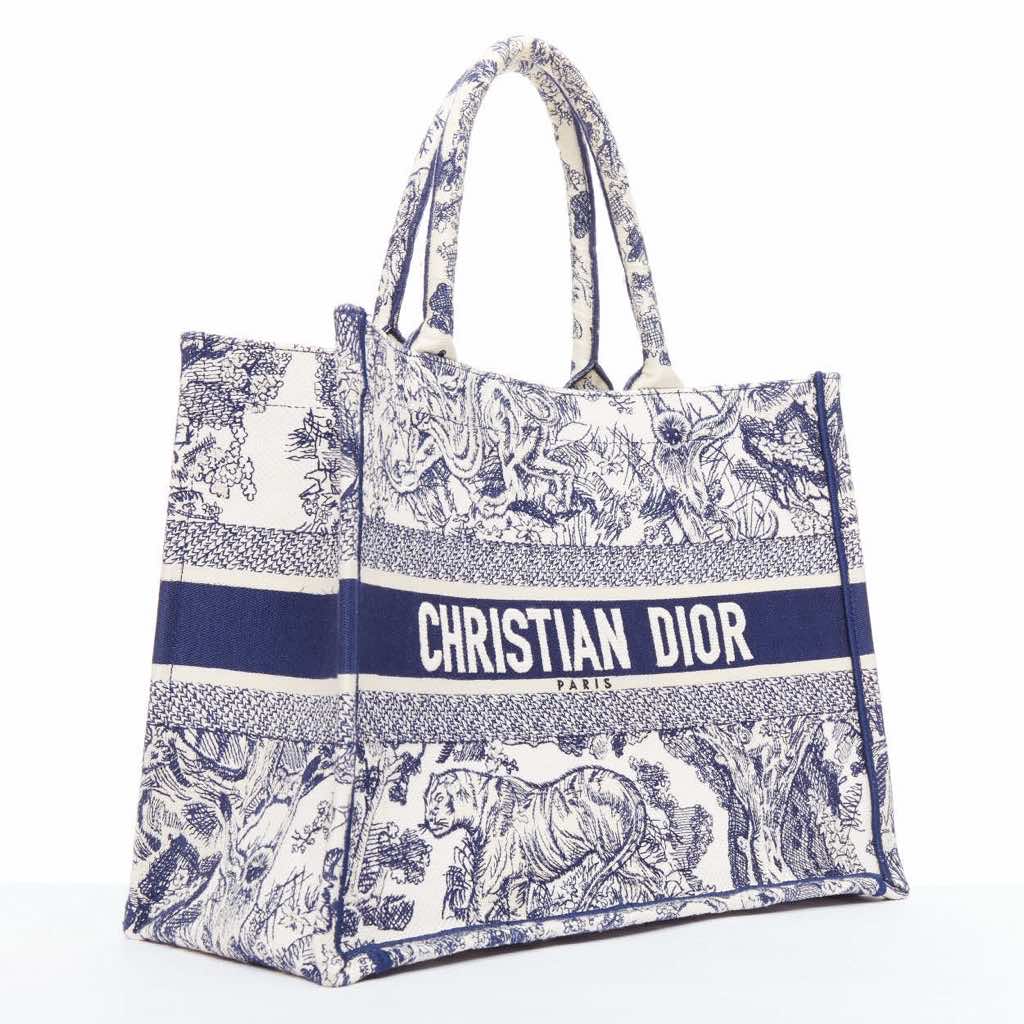 Dior Canvas Book Tote - Image 6