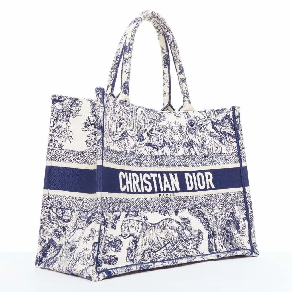 Dior Book Tote Navy Very good - Inside View