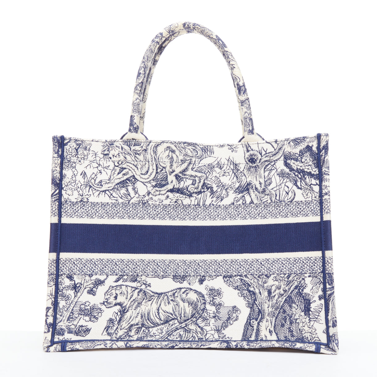 Dior Canvas Book Tote - Side view