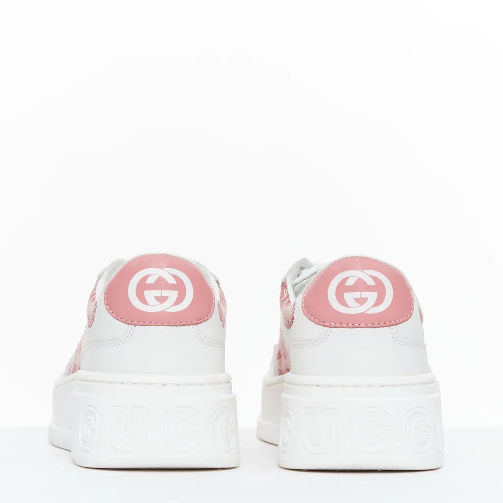 Gucci Kids Monogram Shoes White Leather Very good - Box View