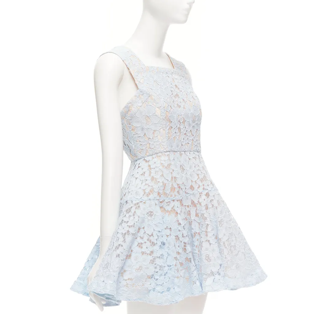 Alex Perry Kea Blue Cotton Good - Inside View