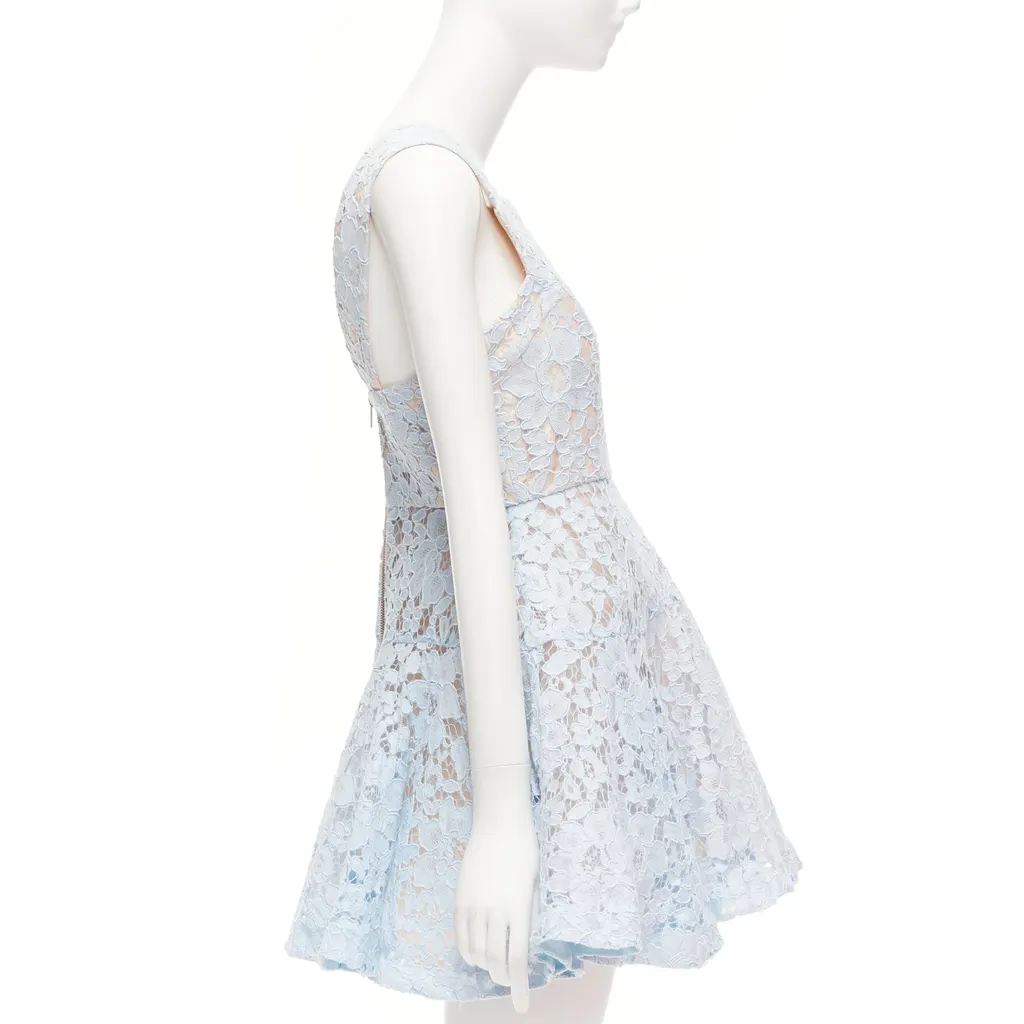 Alex Perry Kea Blue Cotton Good - Model View
