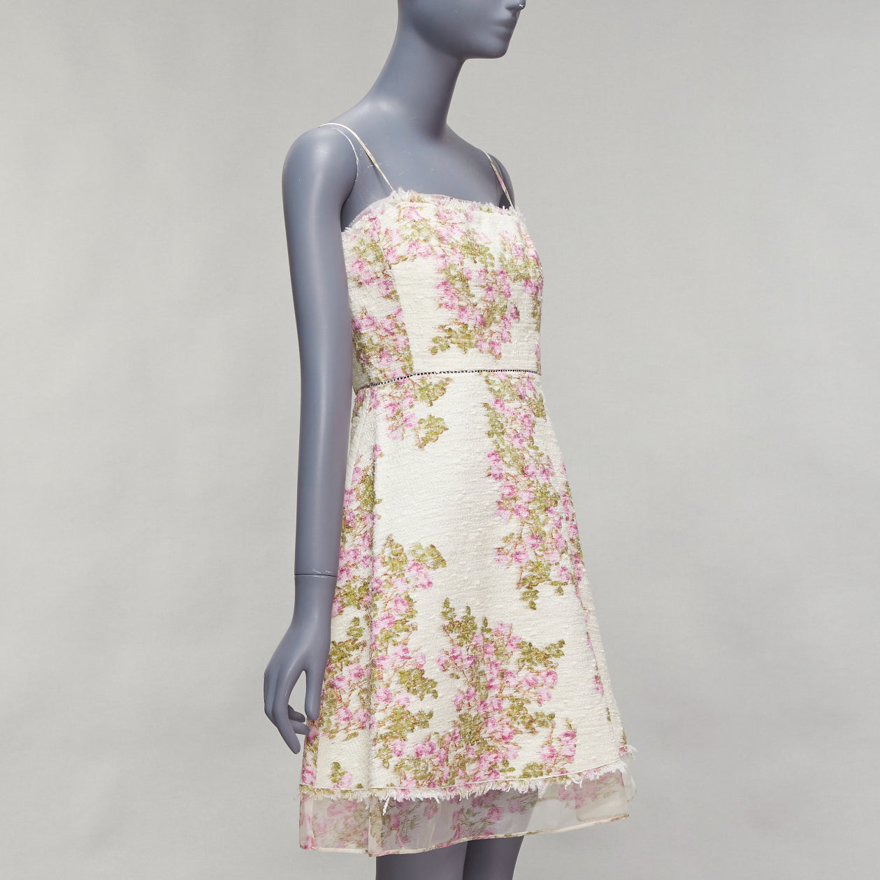Giambattista Valli Floral Tweed Dress - Image 6