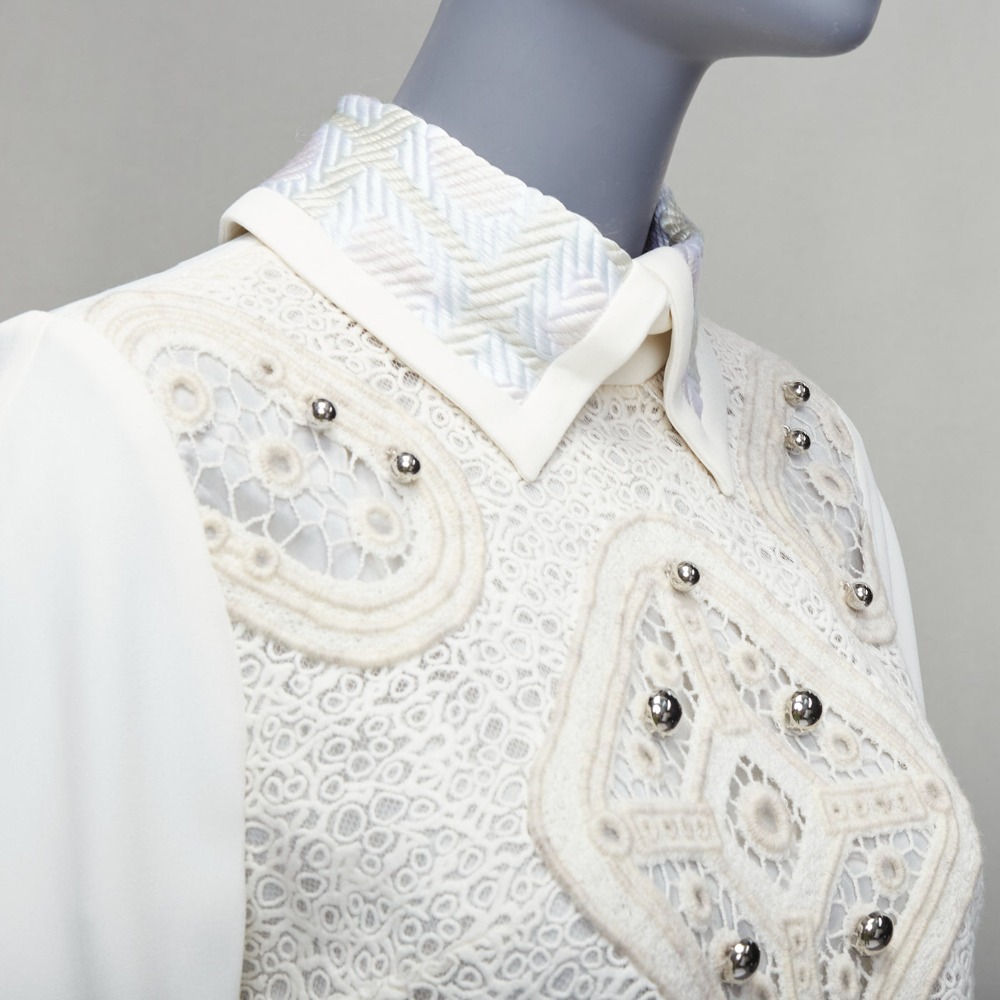 Peter Pilotto Lace Beaded Blouse - Back view