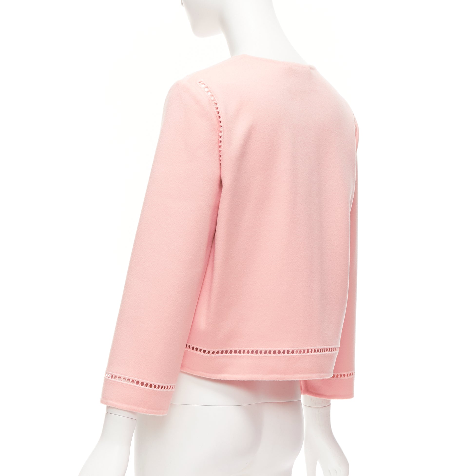 Ermanno Scervino Pink Eyelet Shell Jacket - Detail 1
