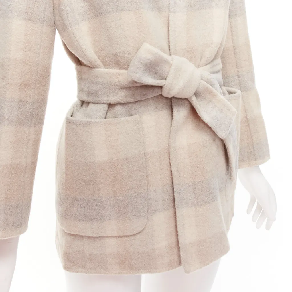 Max Mara Cucito Amano Beige Wool Never worn - Back View