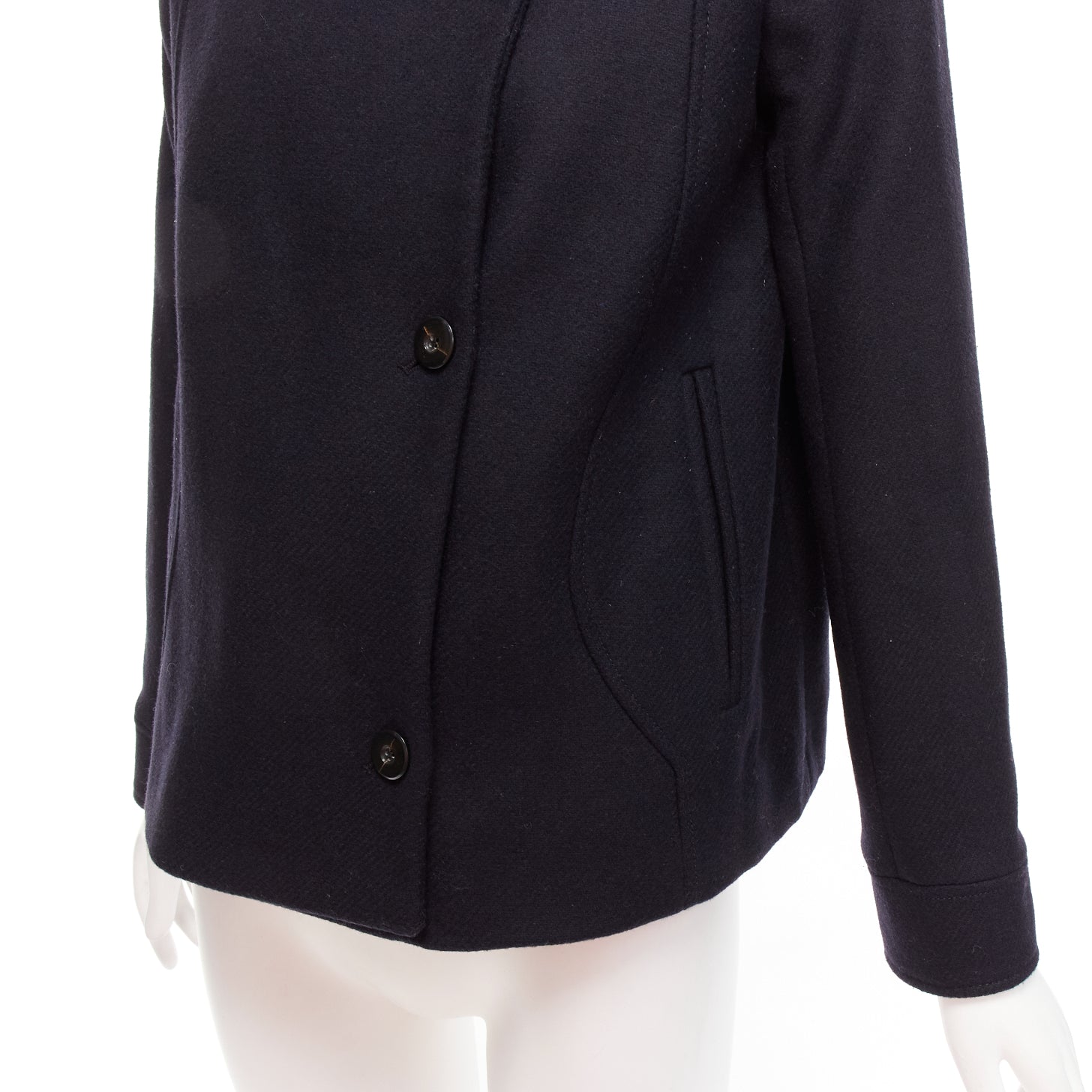 Ba&sh Black Shawl Wrap Coat - Back view