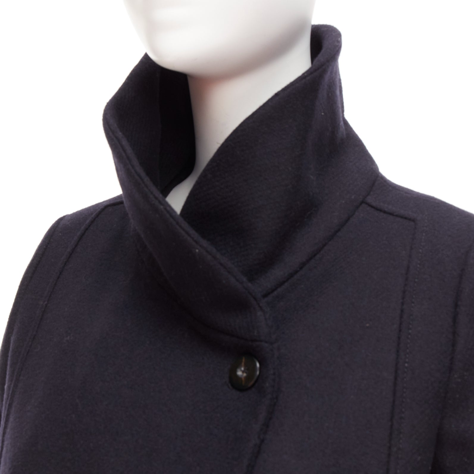 Ba&sh Black Shawl Wrap Coat - Image 10