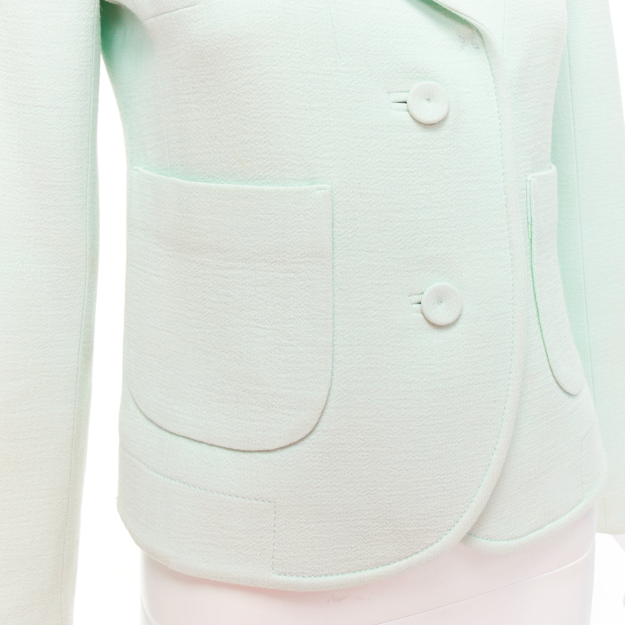 Carven Green Shoulder Dart Blazer - Back view