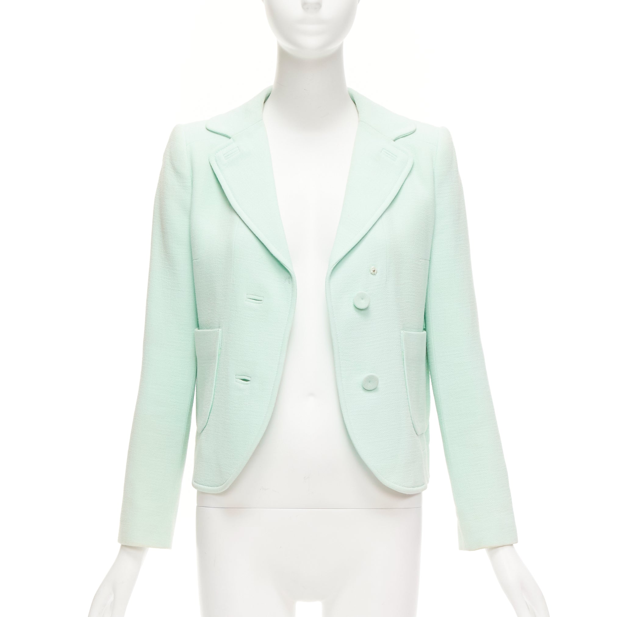 Carven Green Shoulder Dart Blazer - Image 6