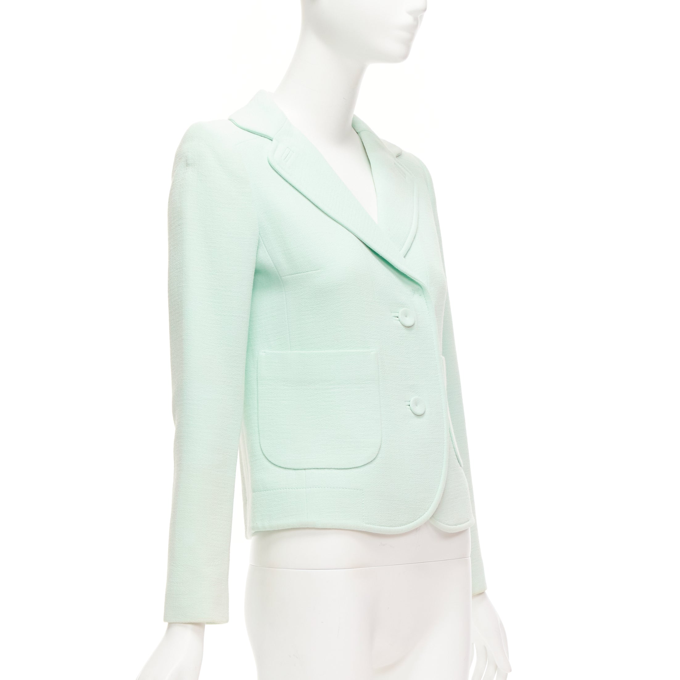 Carven Green Shoulder Dart Blazer - 4