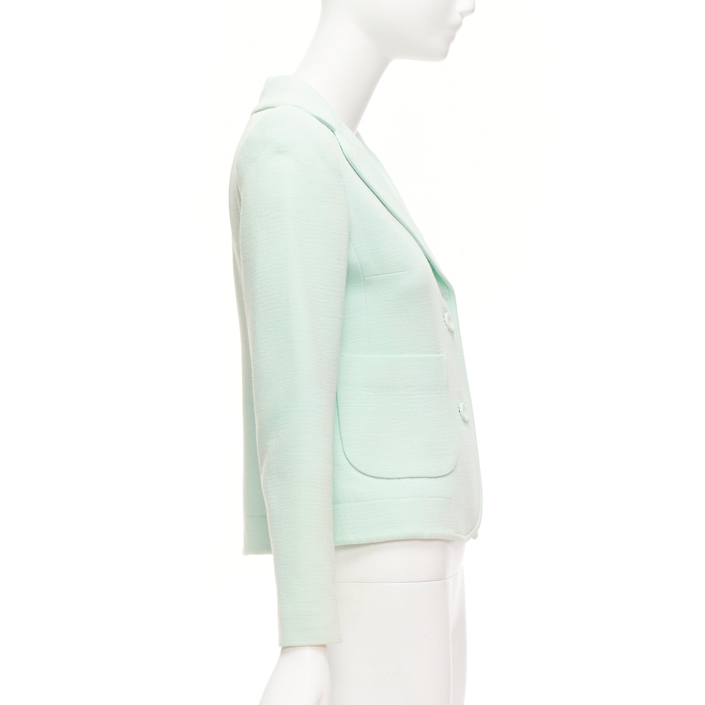 Carven Green Shoulder Dart Blazer - Side view