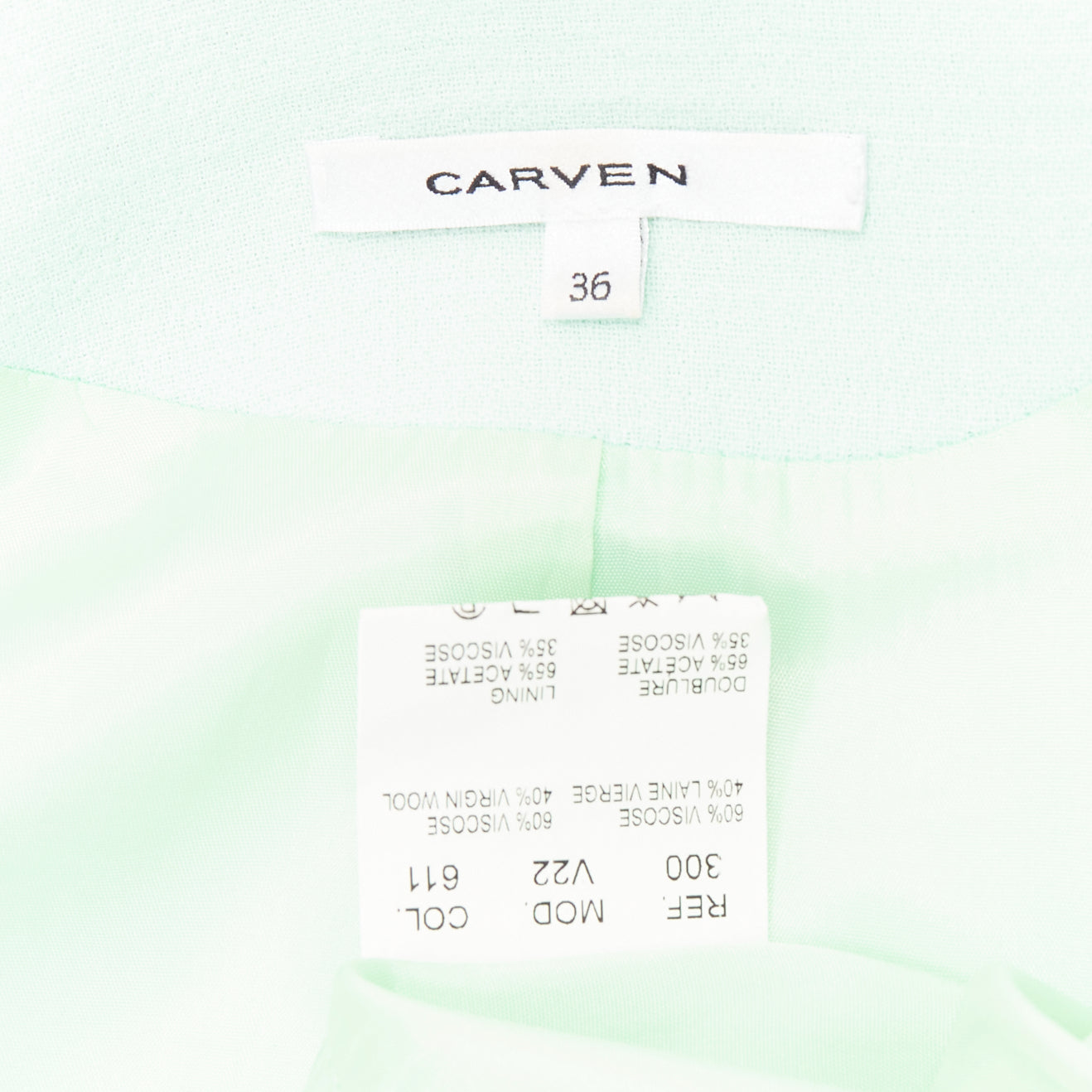 Carven Green Shoulder Dart Blazer - Image 11