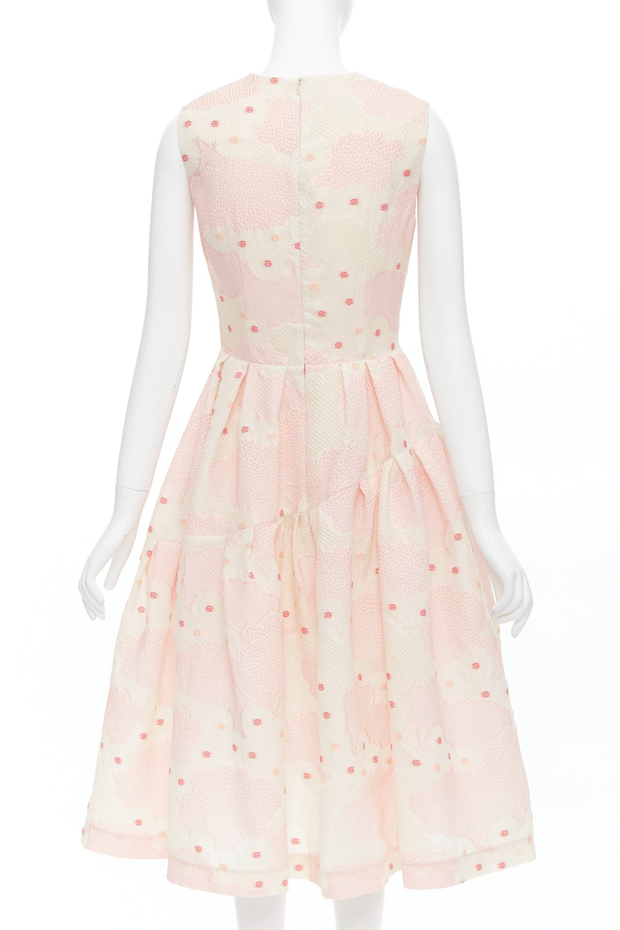 Simone Rocha Floral Cloque Dress - Side view