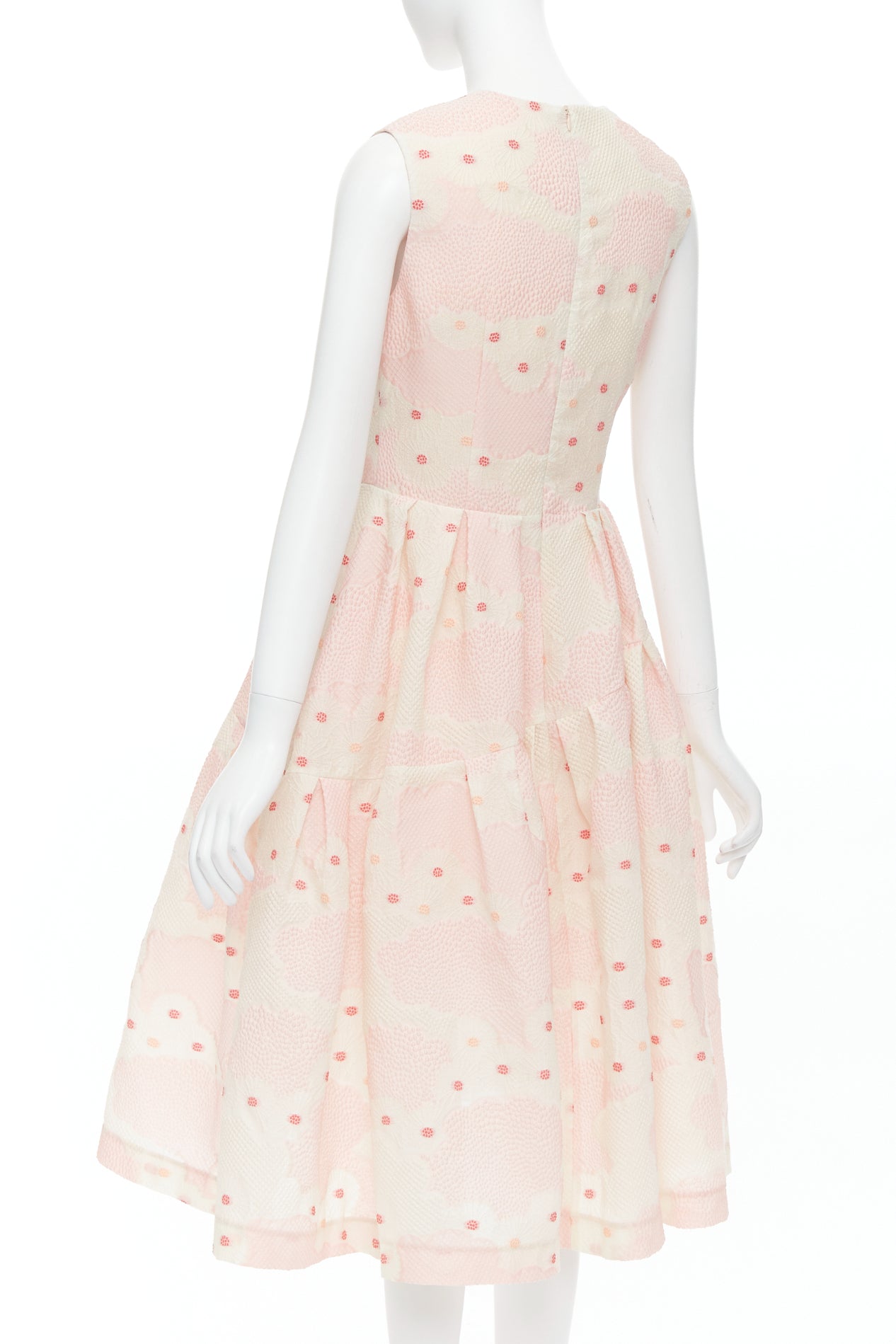 Simone Rocha Floral Cloque Dress - Detail 1