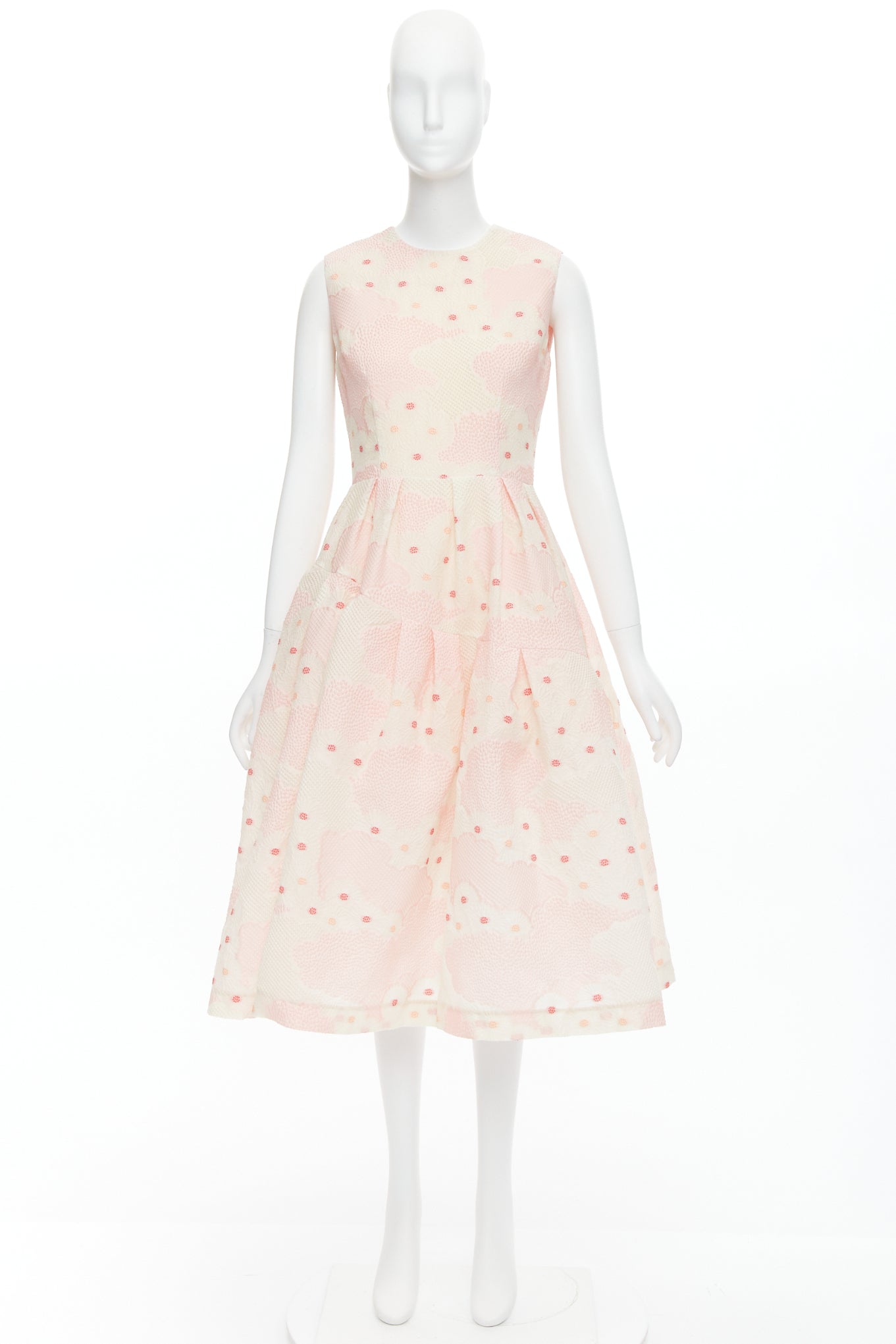 Simone Rocha Floral Cloque Dress - Image 11