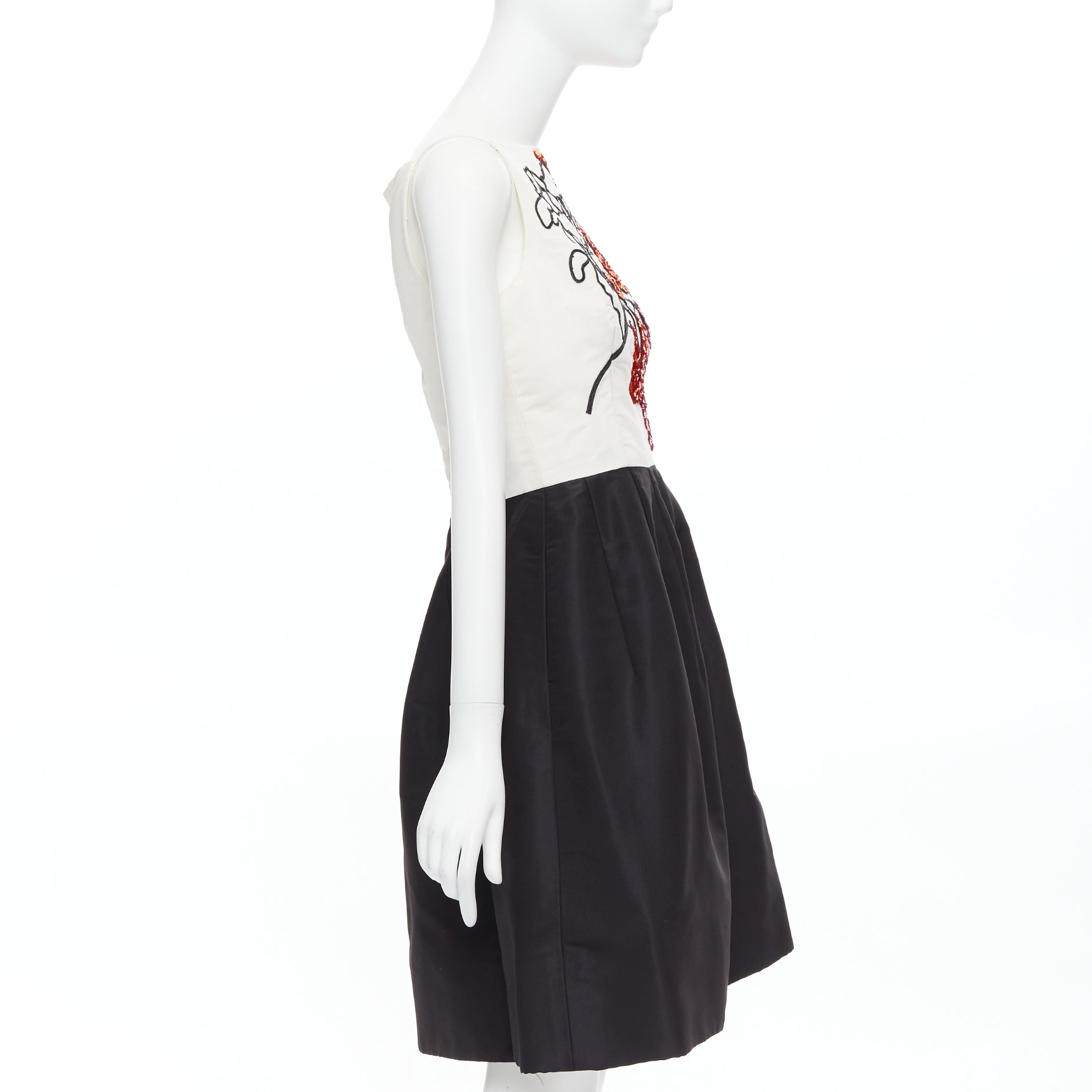 Oscar De La Renta Sequined Bodice Dress - 4