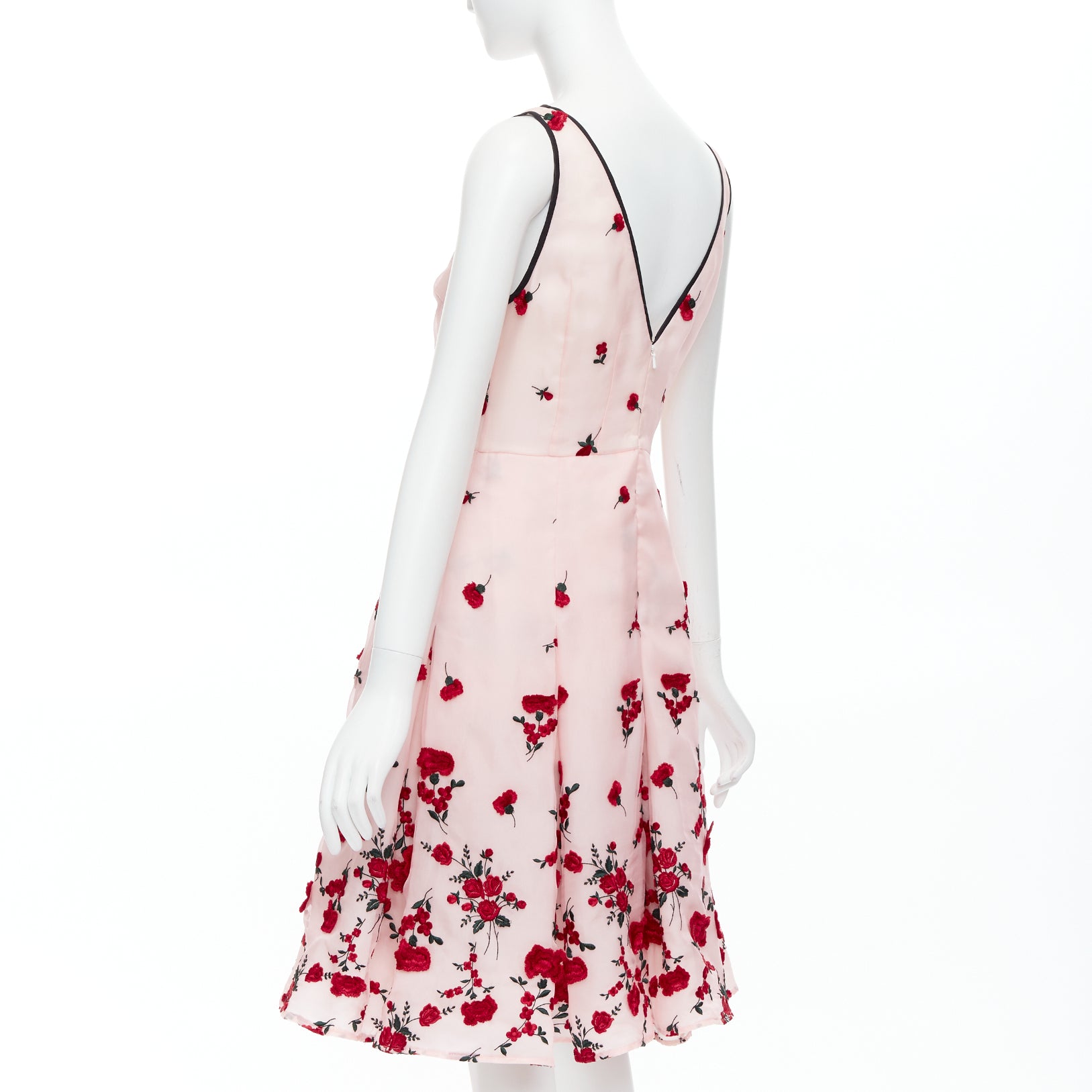 Oscar De La Renta Carnation Rose Dress - Detail 1