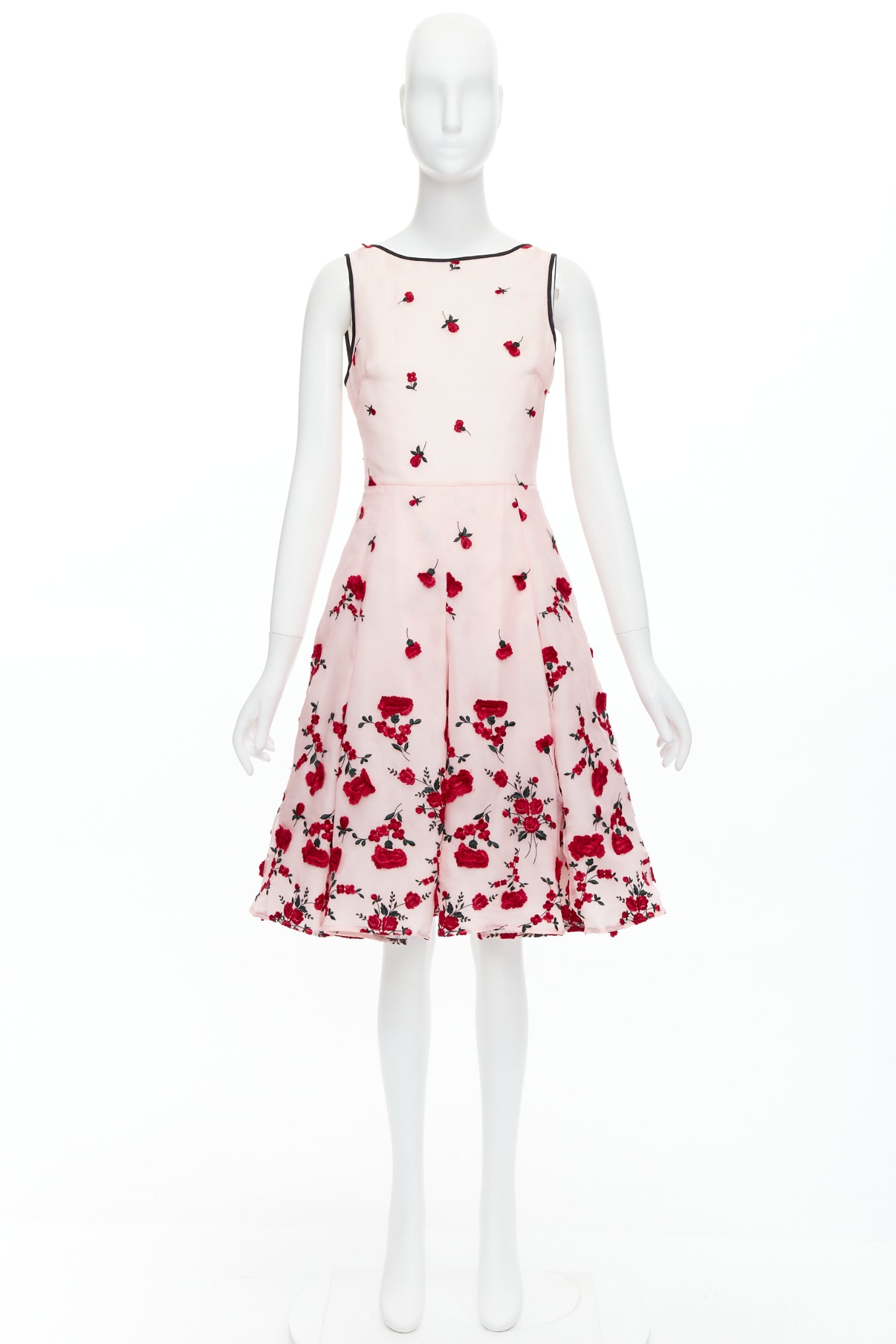 Oscar De La Renta Carnation Rose Dress - Image 11