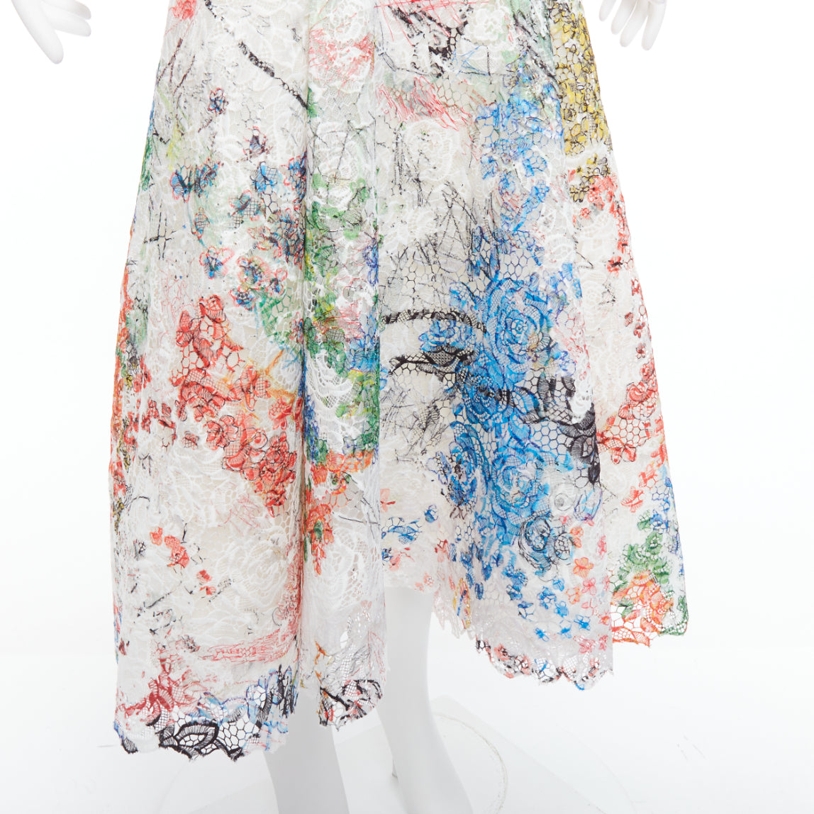 Monique Lhuillier Scribble Lace Dress - Detail 2