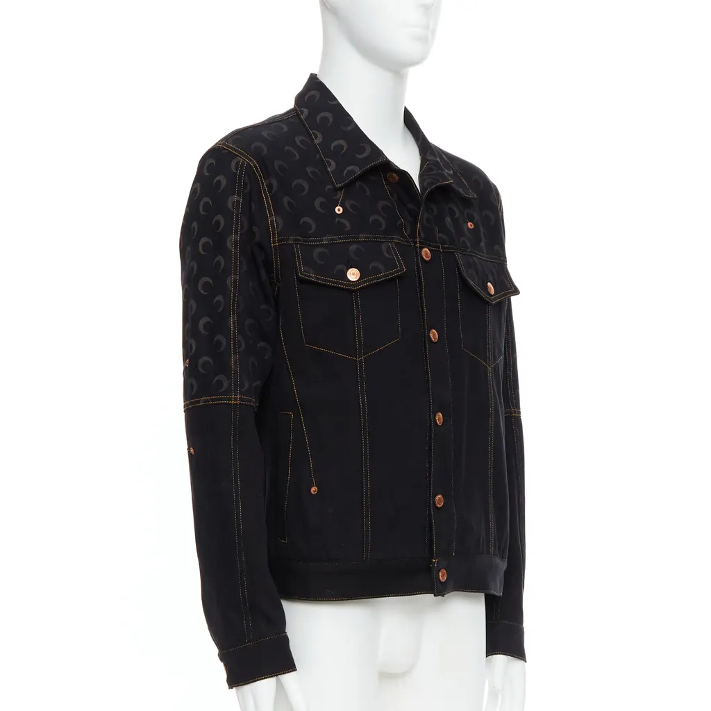 Marine Serre Black Crescent Moon Jacket Black Never worn - Inside View