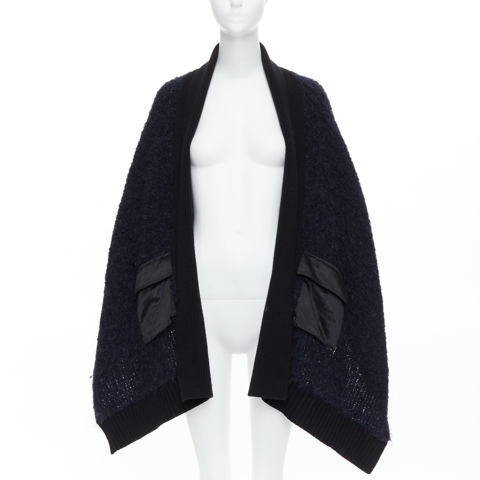 Sacai Pocketed High Low Cardigan