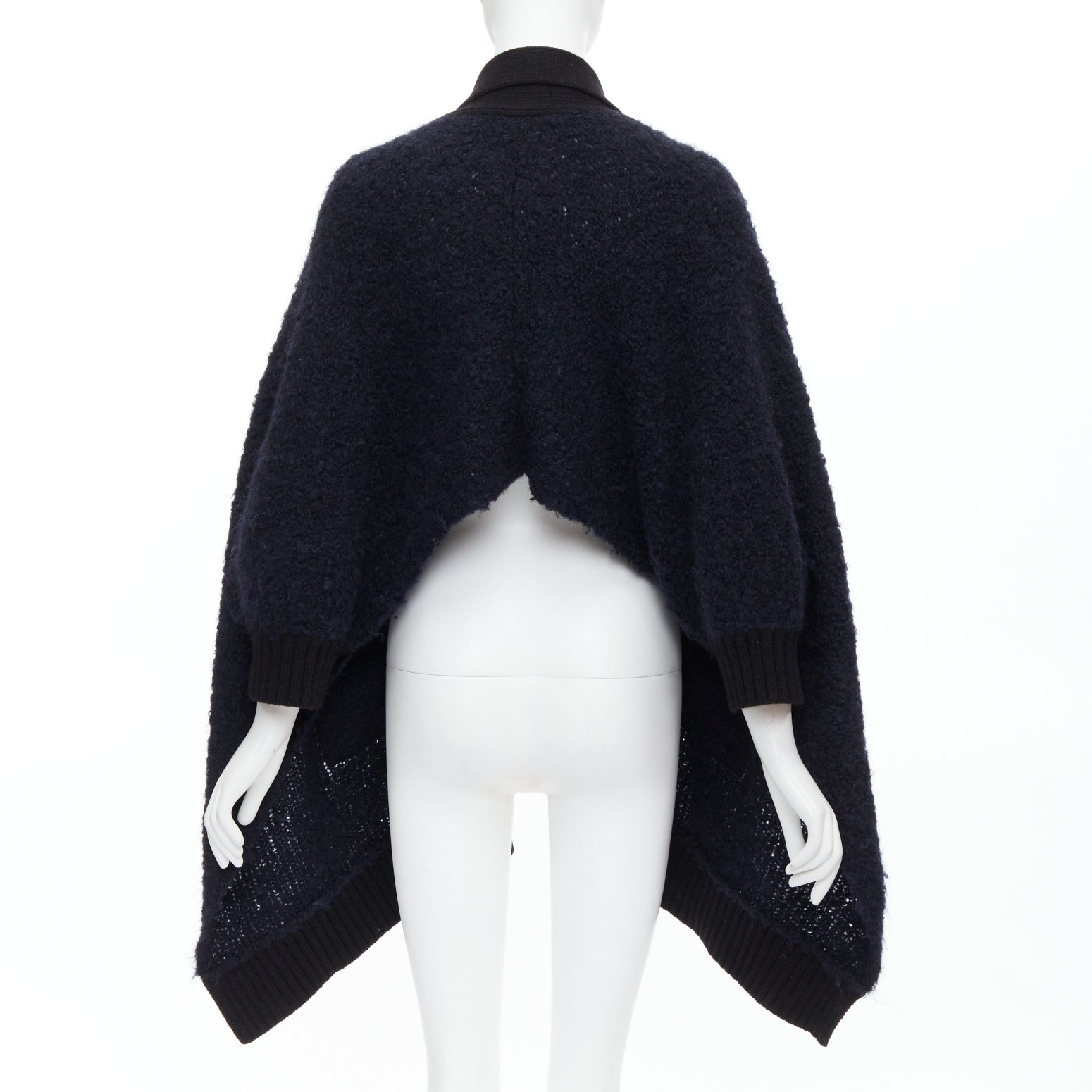 Sacai Pocketed High Low Cardigan - Side view