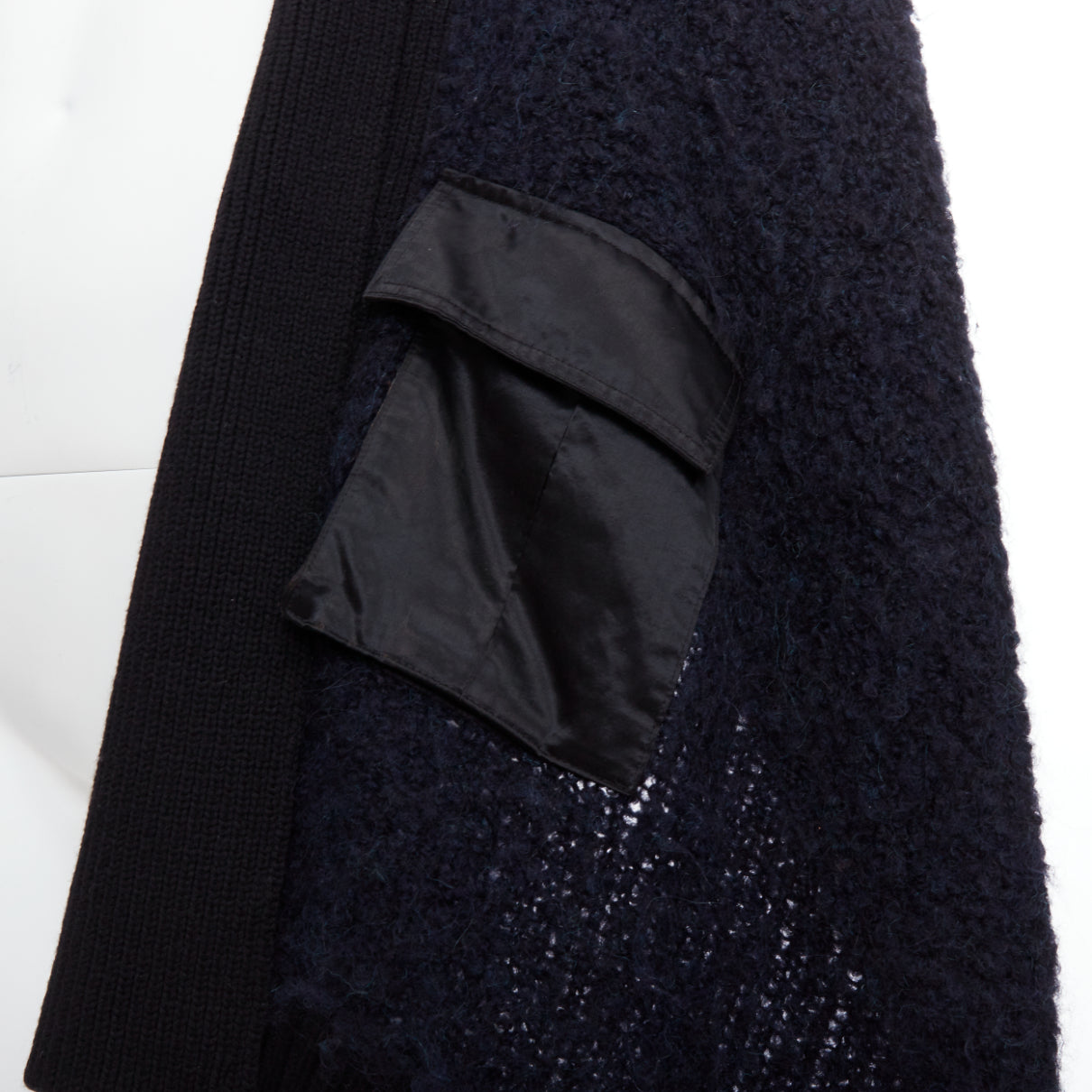 Sacai Pocketed High Low Cardigan - Detail 2