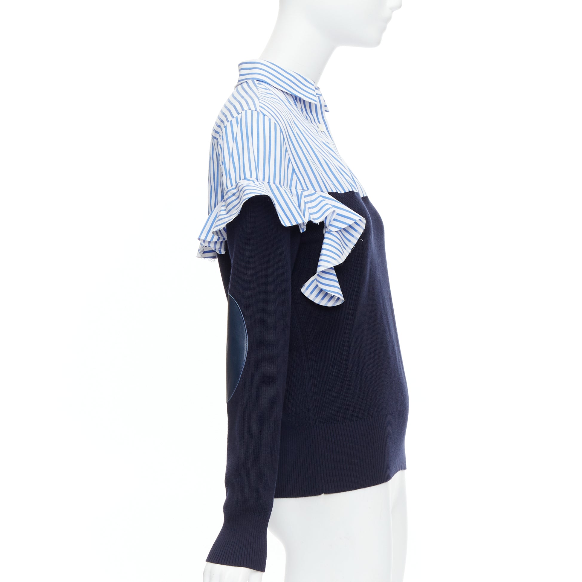 Sacai Contrast Elbow Patch - 4