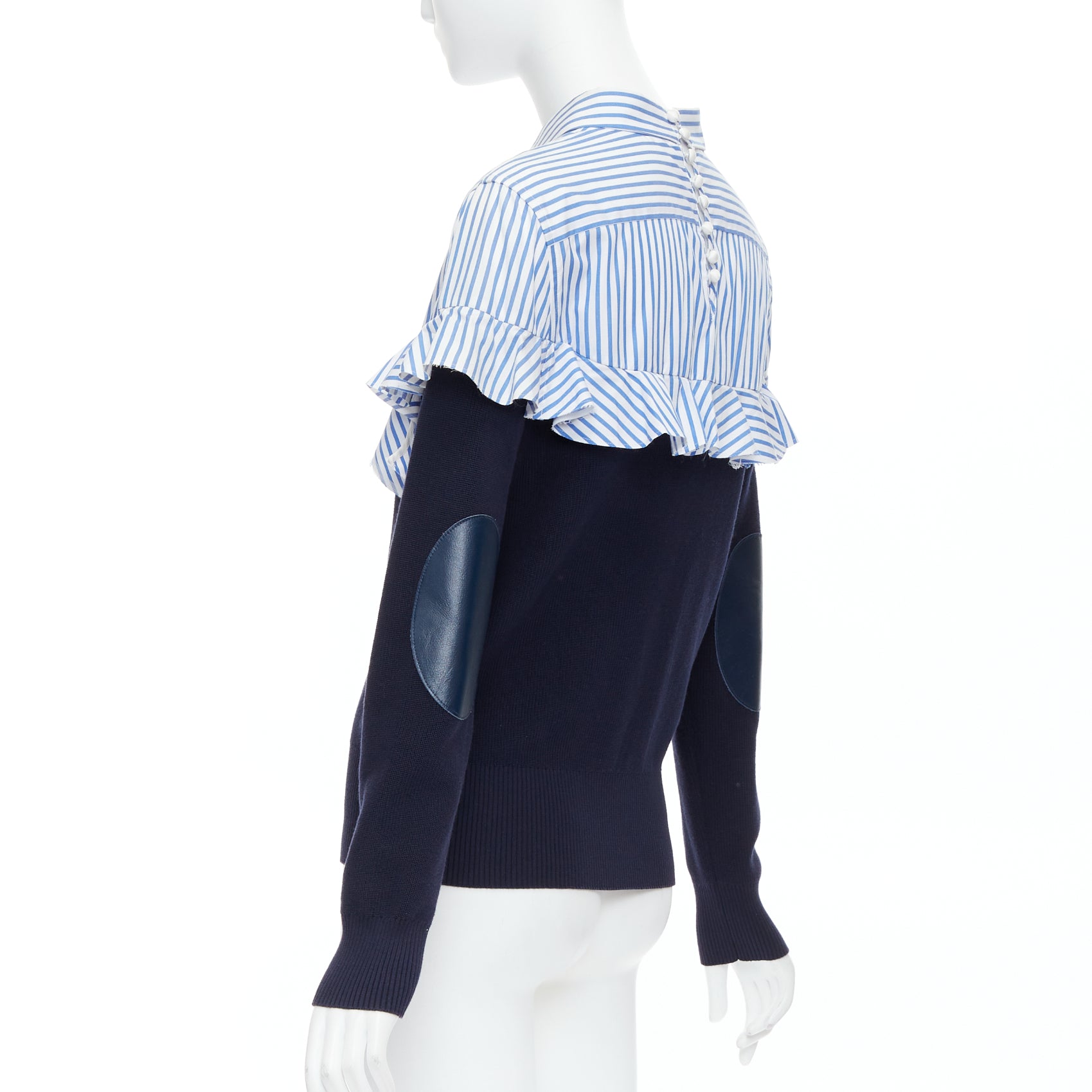 Sacai Contrast Elbow Patch - Detail 1