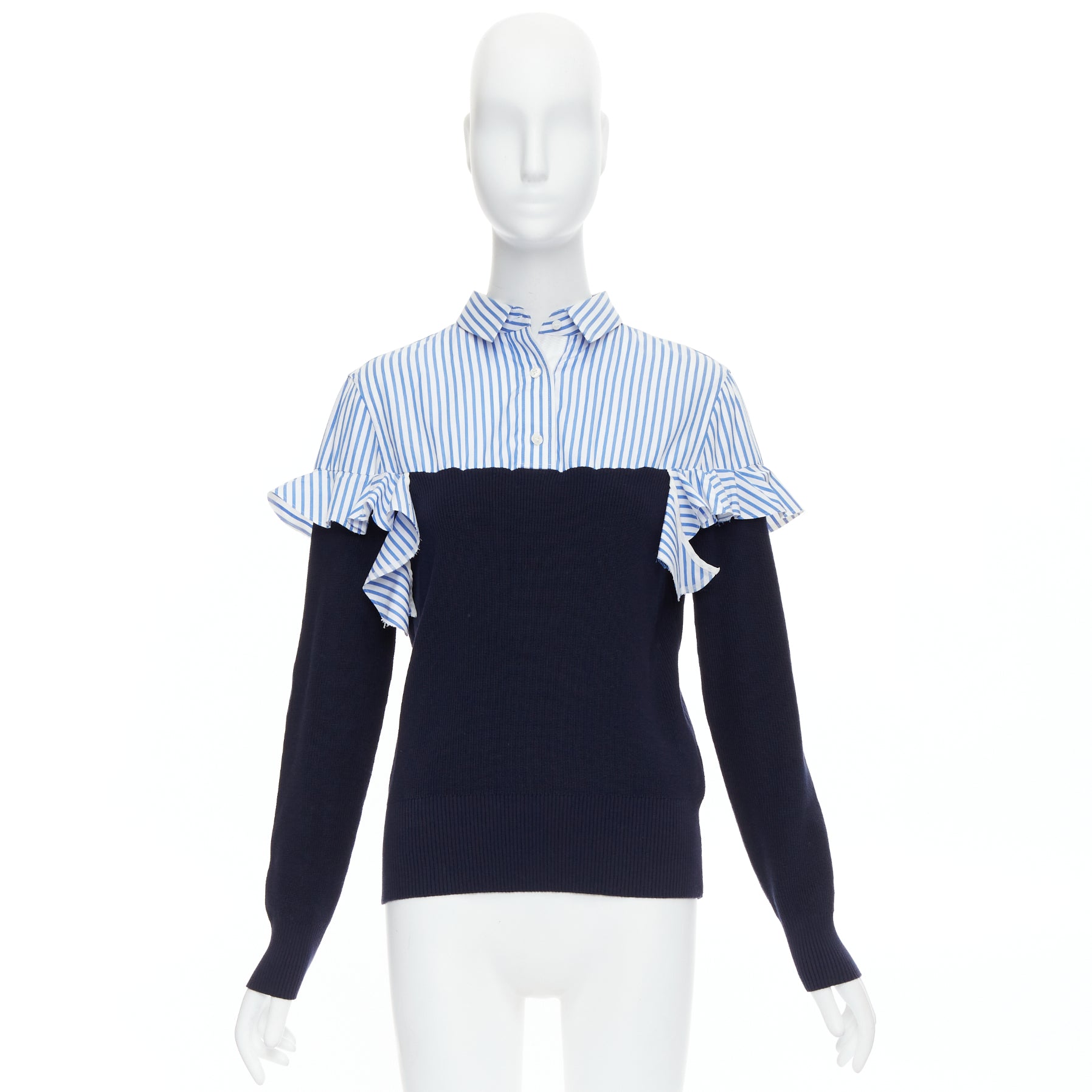 Sacai Contrast Elbow Patch - Image 11