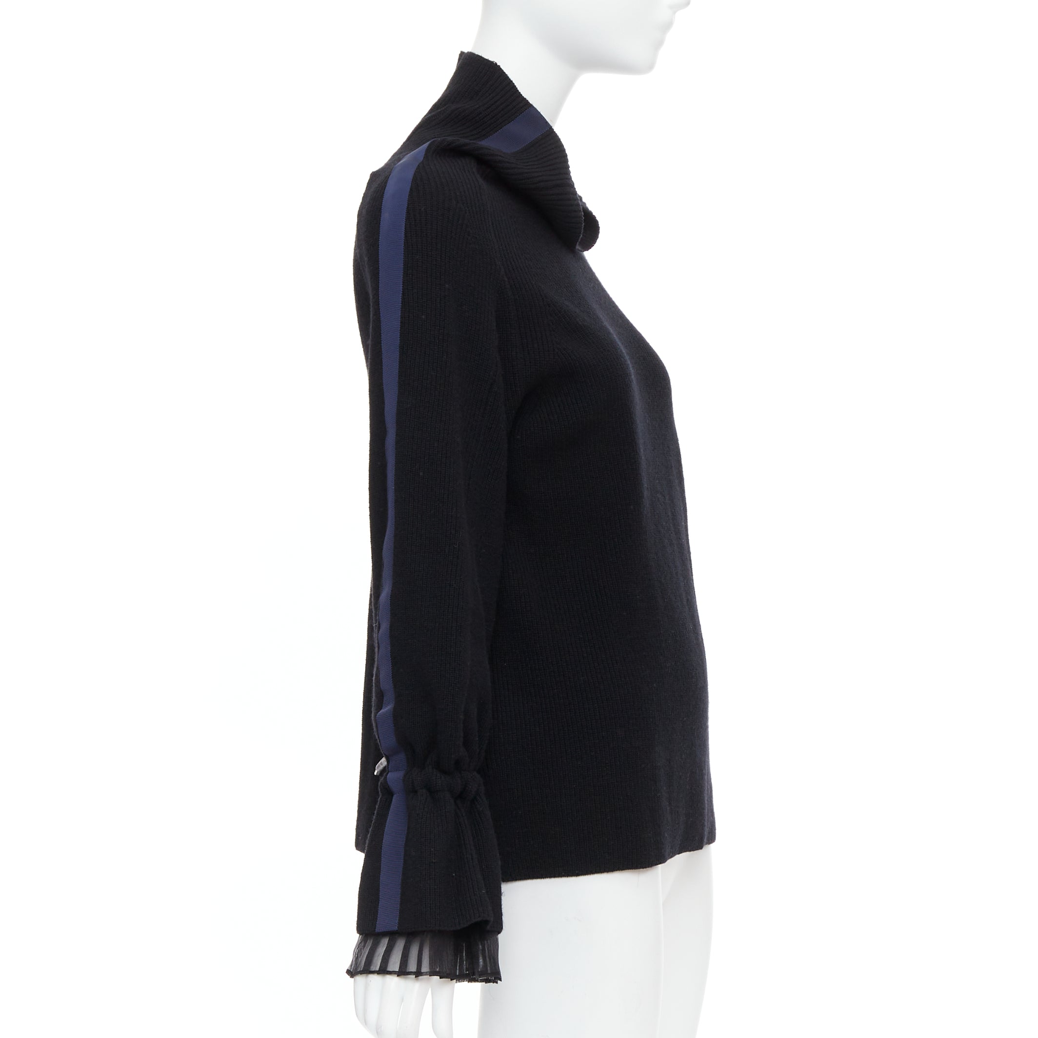 Sacai Ruffle Cuff Turtleneck - 4