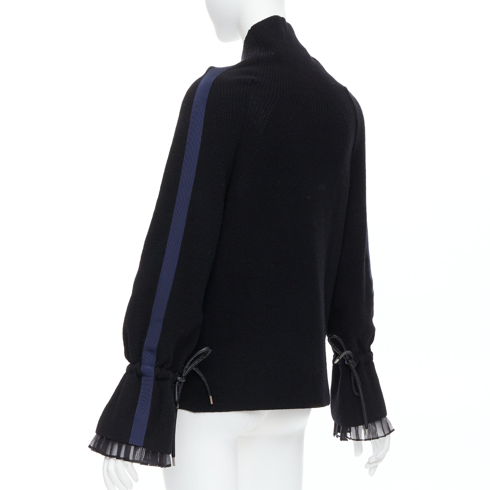 Sacai Ruffle Cuff Turtleneck - Detail 1