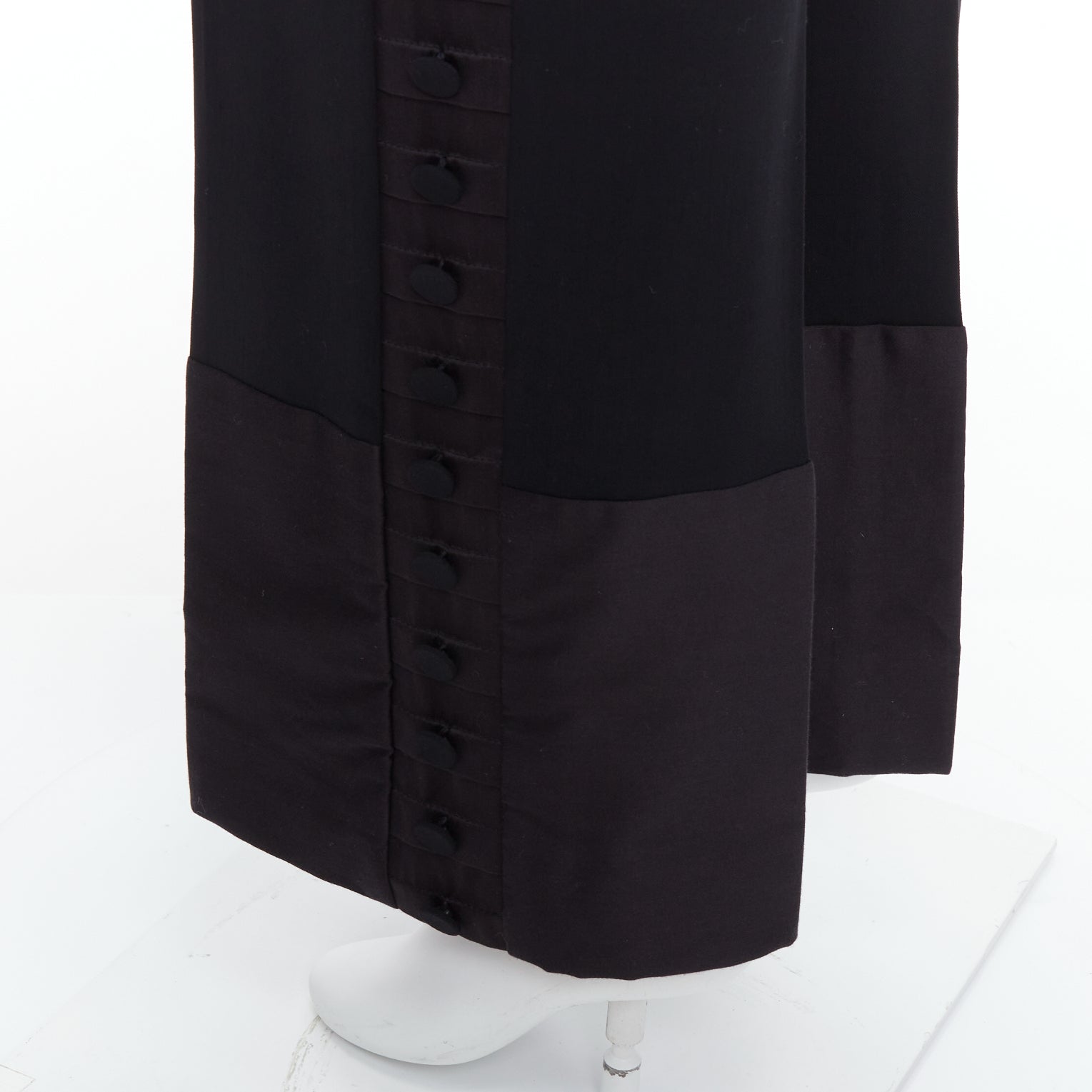 Chloe Pleat Trim Trousers - Back view