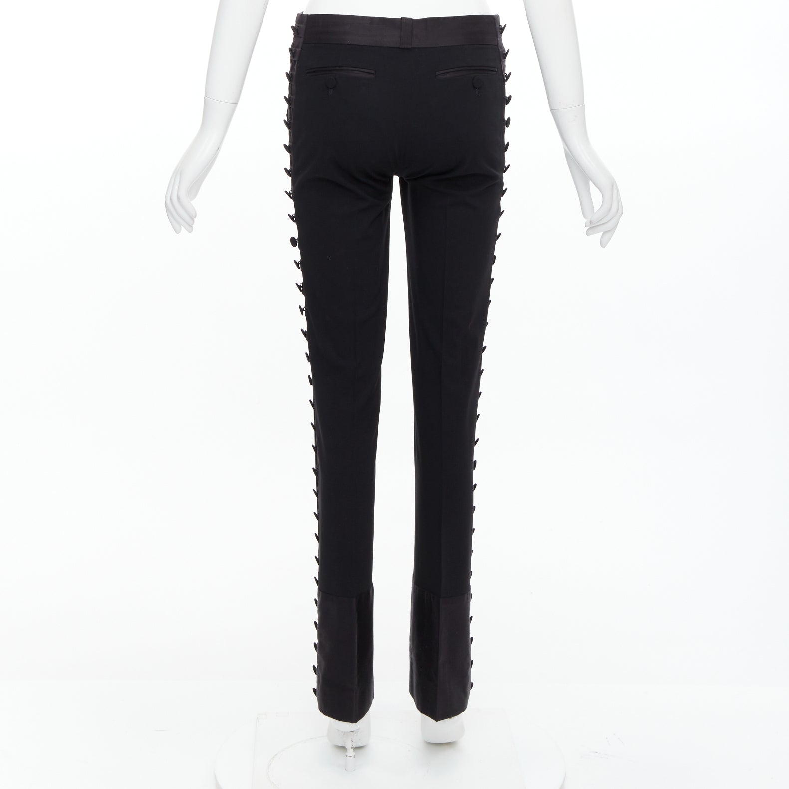 Chloe Pleat Trim Trousers - Side view