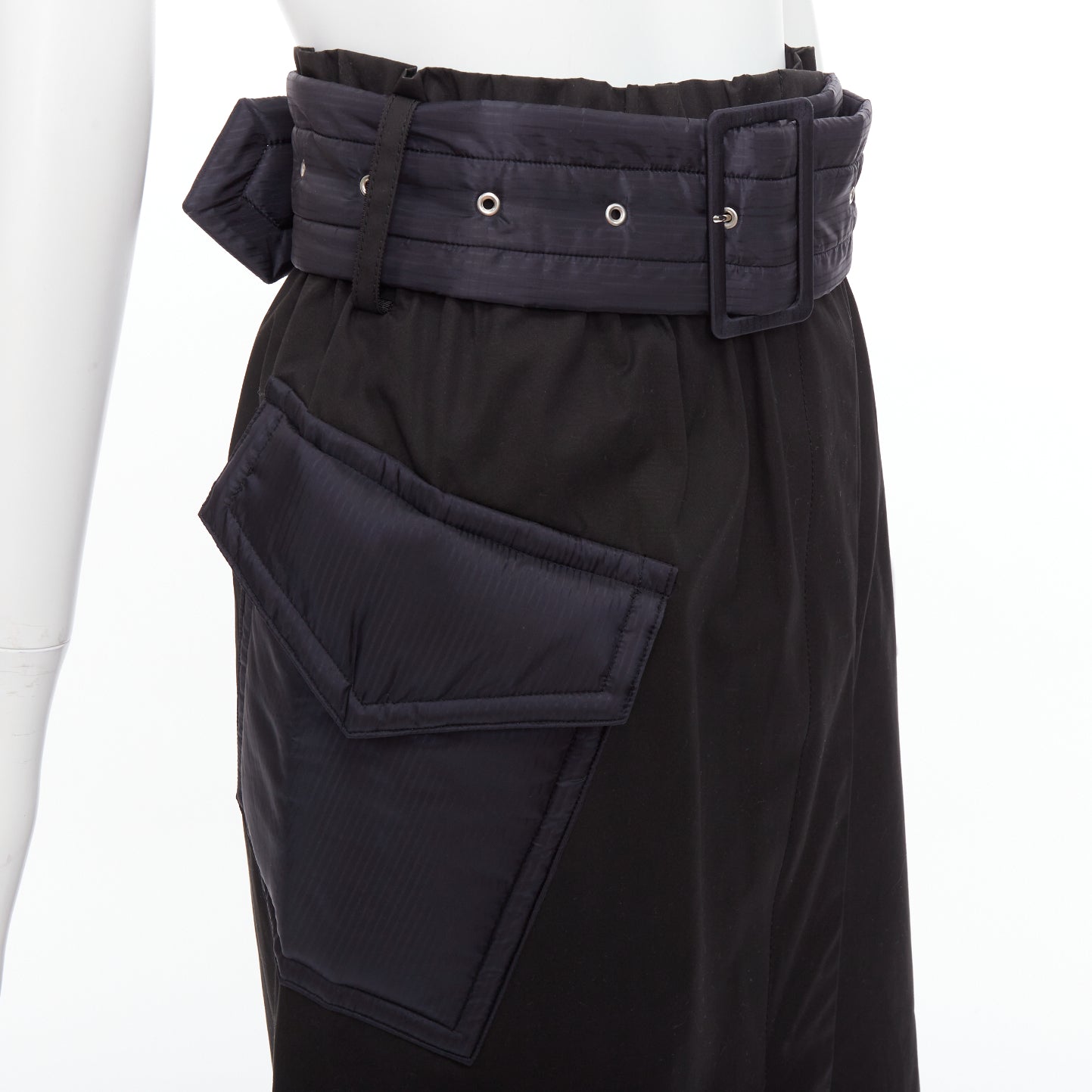 Sacai Padded Belted Skirt - Back view
