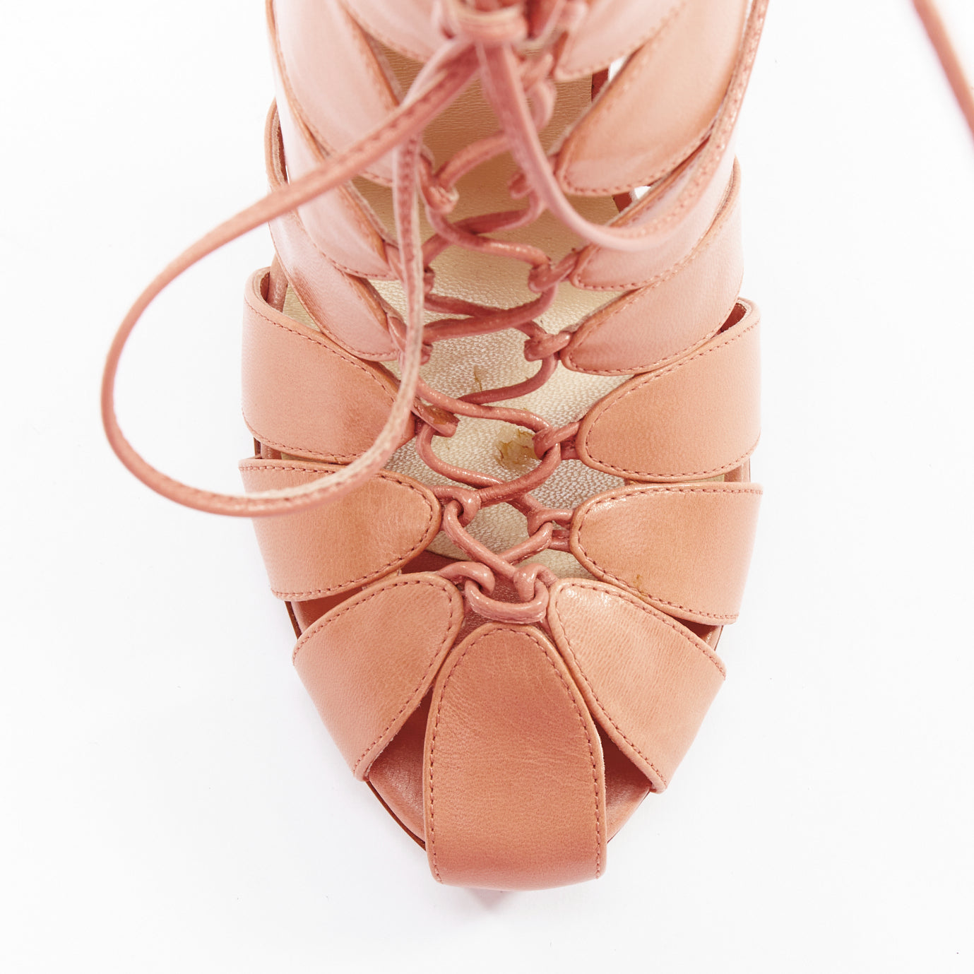 Francesco Russo Lace Cage Sandals - Detail 1