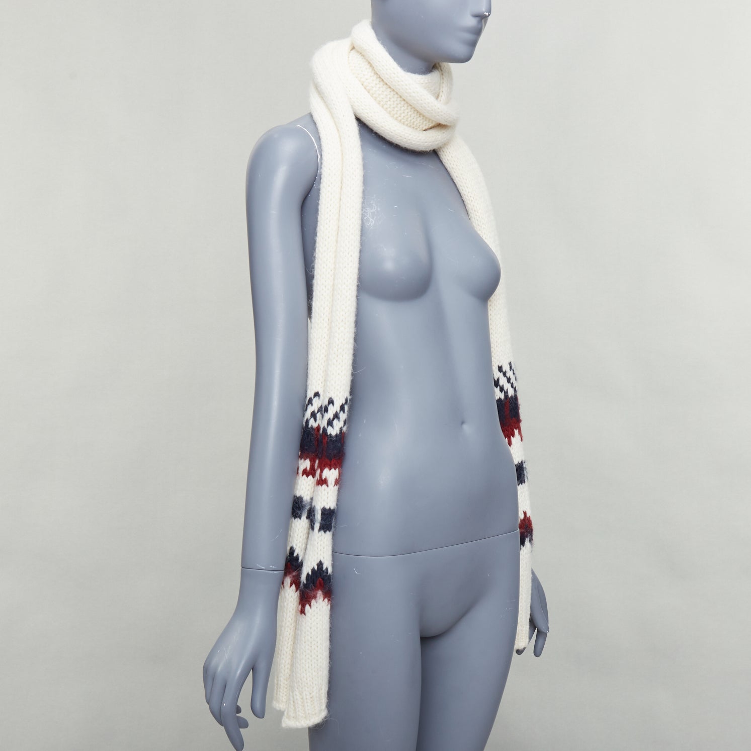 Saint Laurent Aztec Wrap Scarf - Image 6