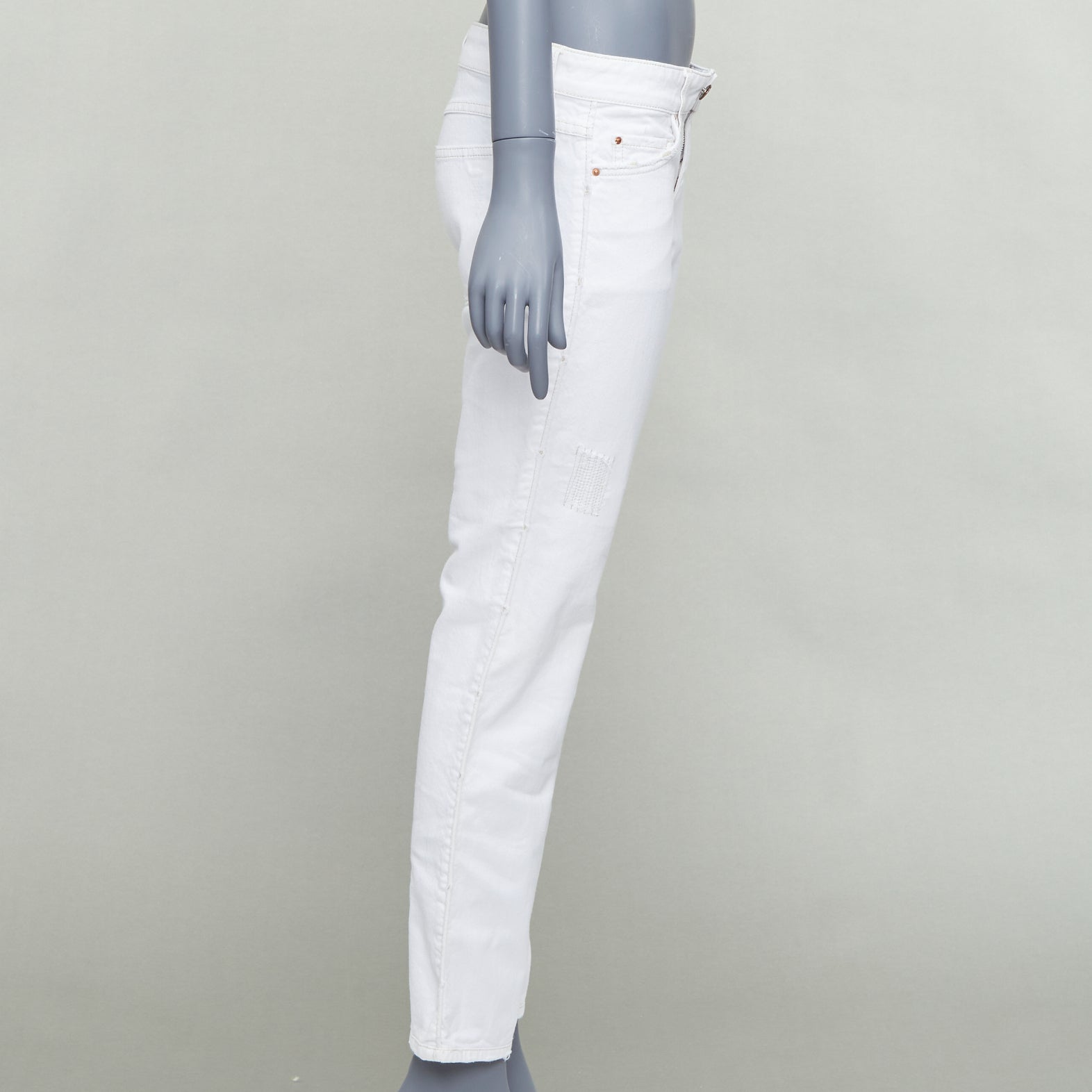 Isabel Marant White Rope Applique Jeans - 4