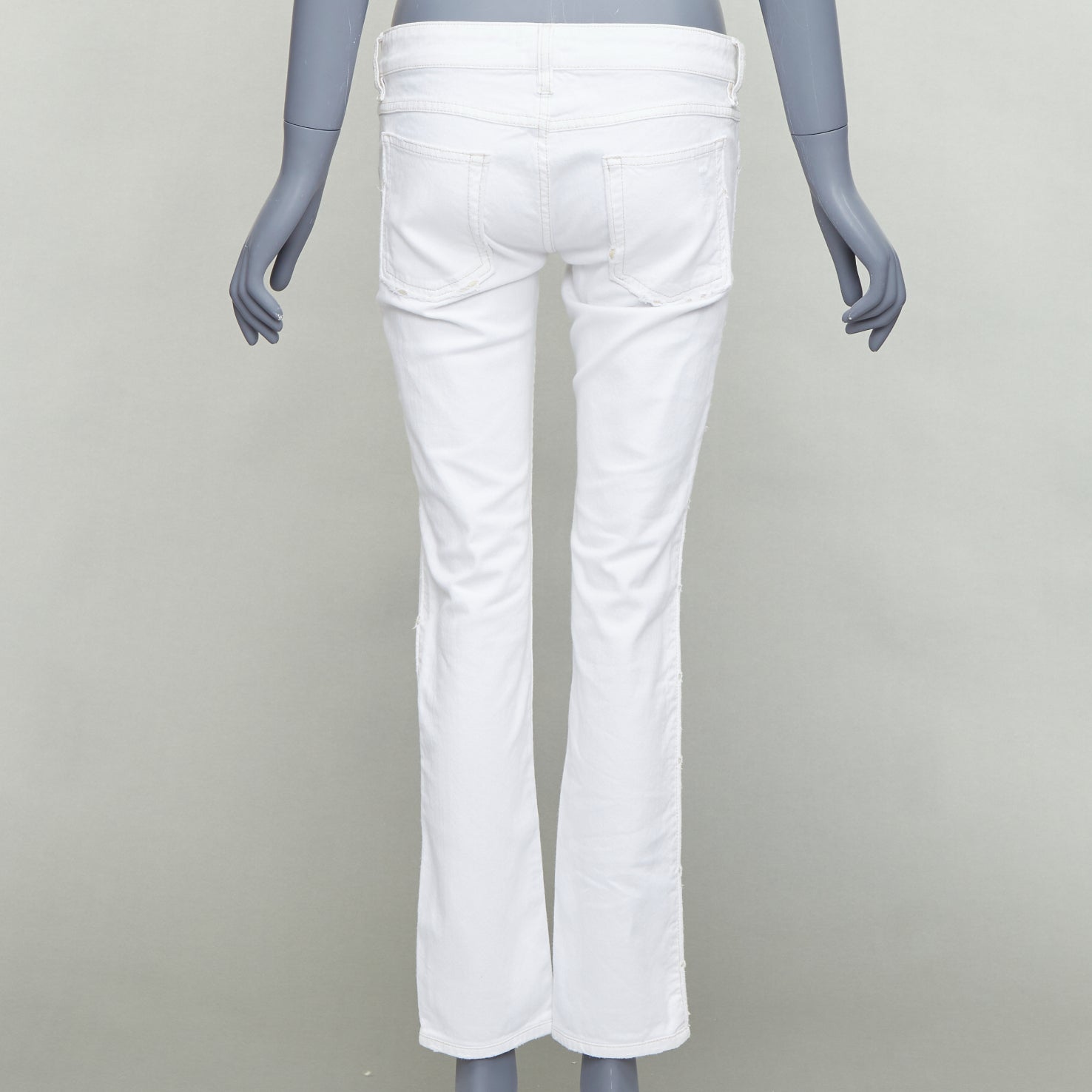 Isabel Marant White Rope Applique Jeans - Side view