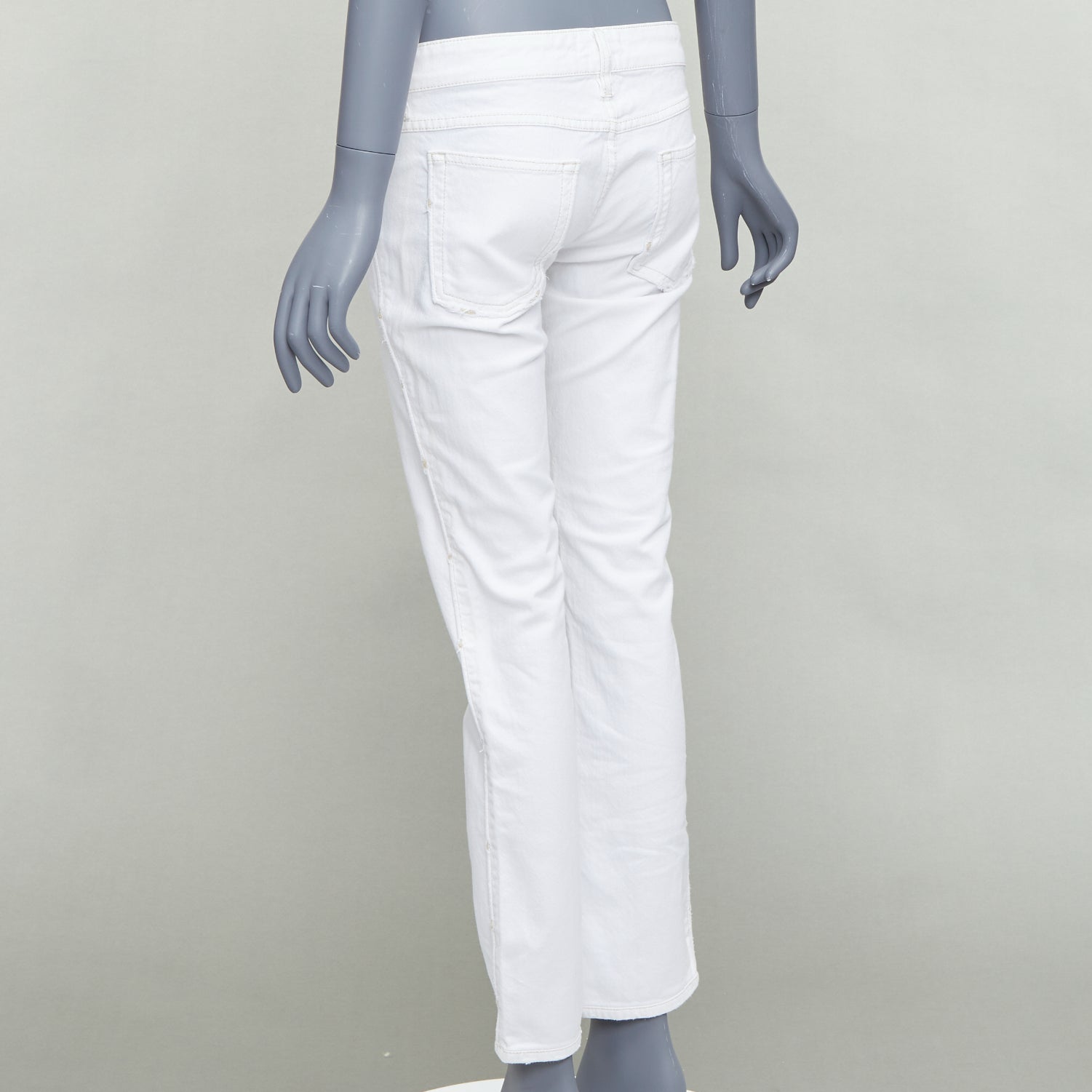 Isabel Marant White Rope Applique Jeans - Detail 1