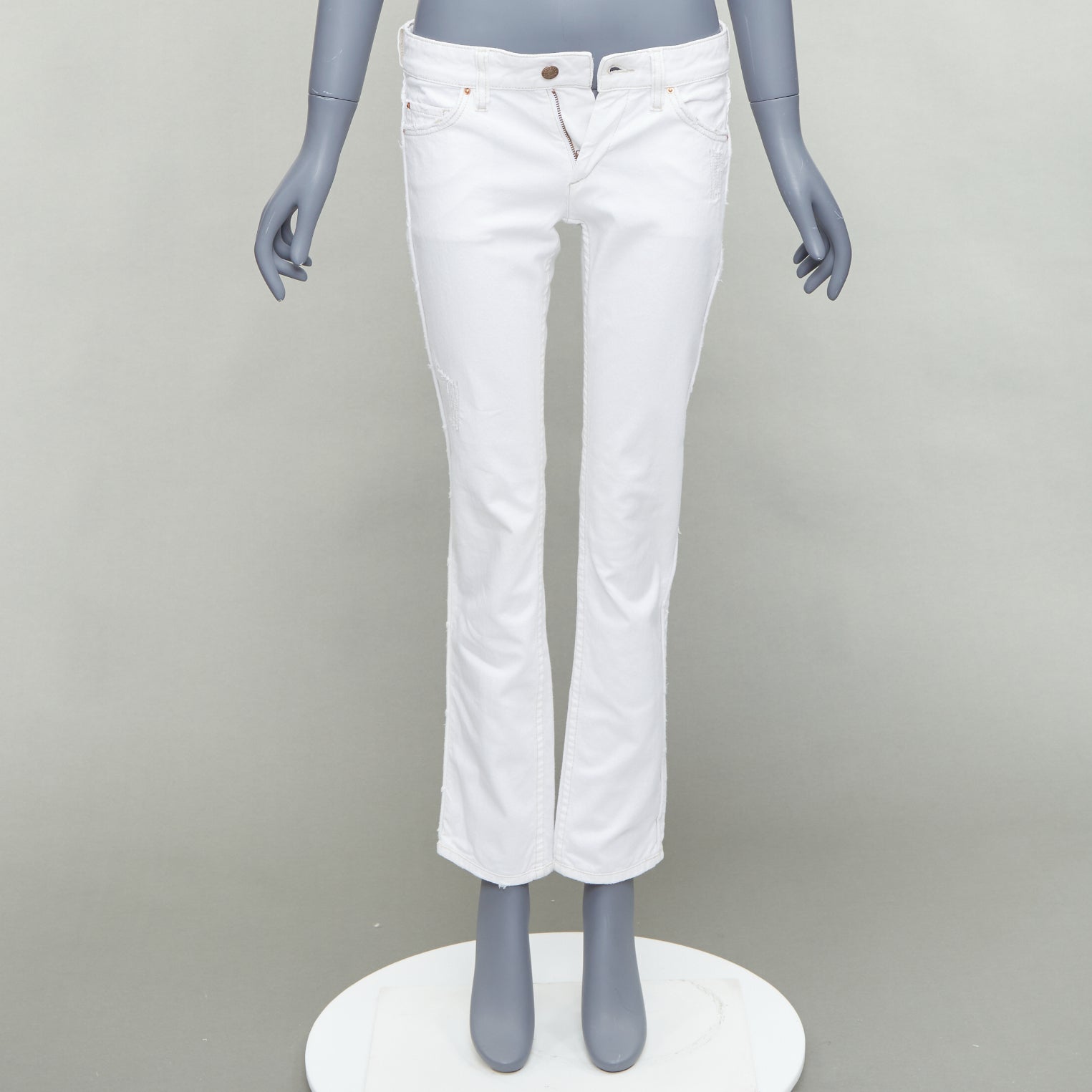 Isabel Marant White Rope Applique Jeans - Image 11