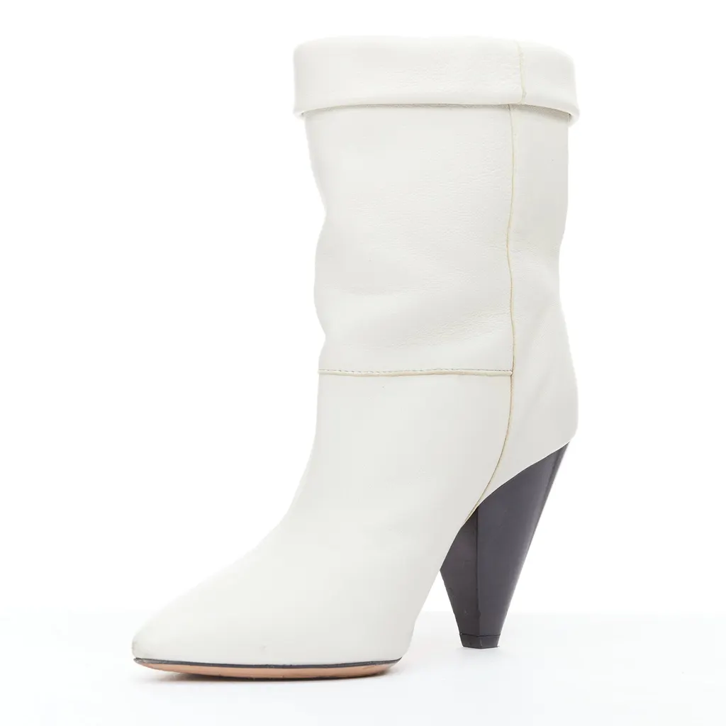 Isabel Marant Rouxa Beige Leather Good - Model View