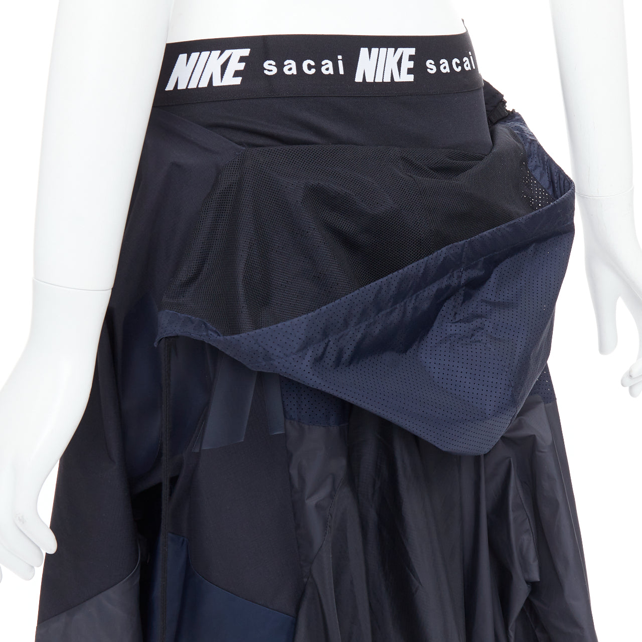 Sacai Windbreaker Skirt - Back view