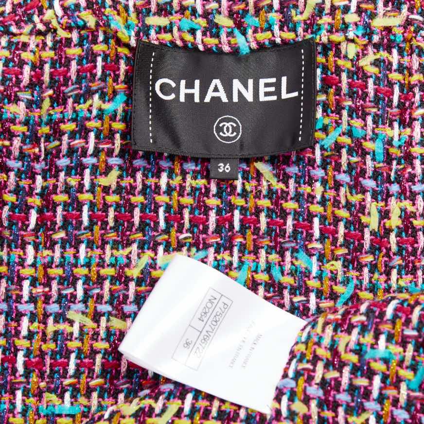 Chanel Pink Tweed Long Coat - Image 11