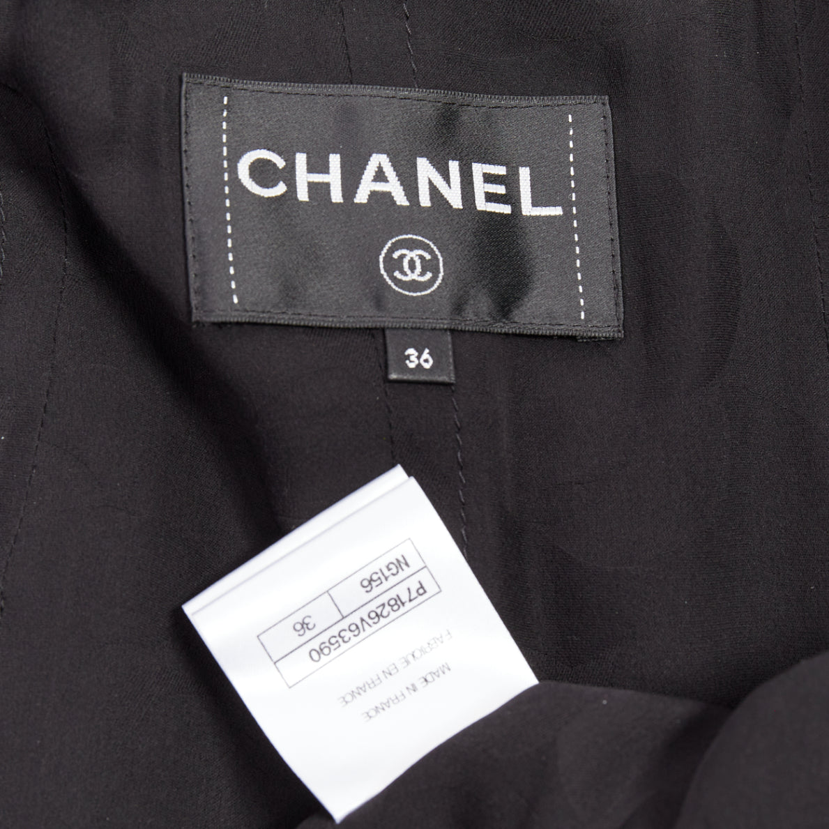 Chanel Black Tweed Fringe Jacket - Image 12